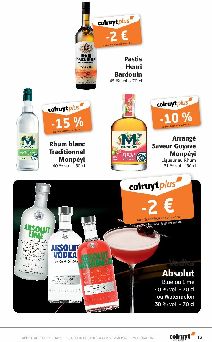 colruyt - Catalogue Colruyt valable du 13/08 au 24/08 - page: 13