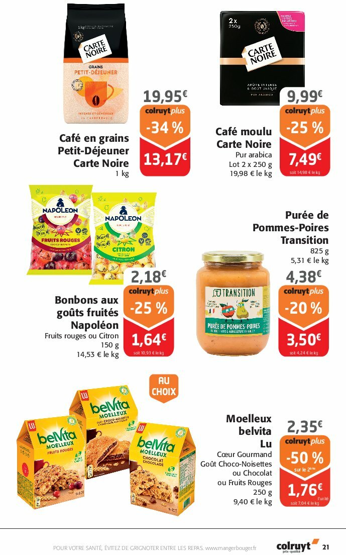 colruyt - Catalogue Colruyt valable du 13/08 au 24/08 - page: 21
