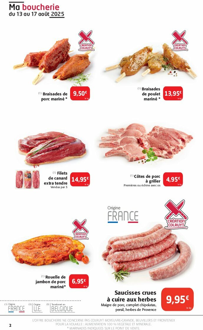 colruyt - Catalogue Colruyt valable du 13/08 au 24/08 - page: 2