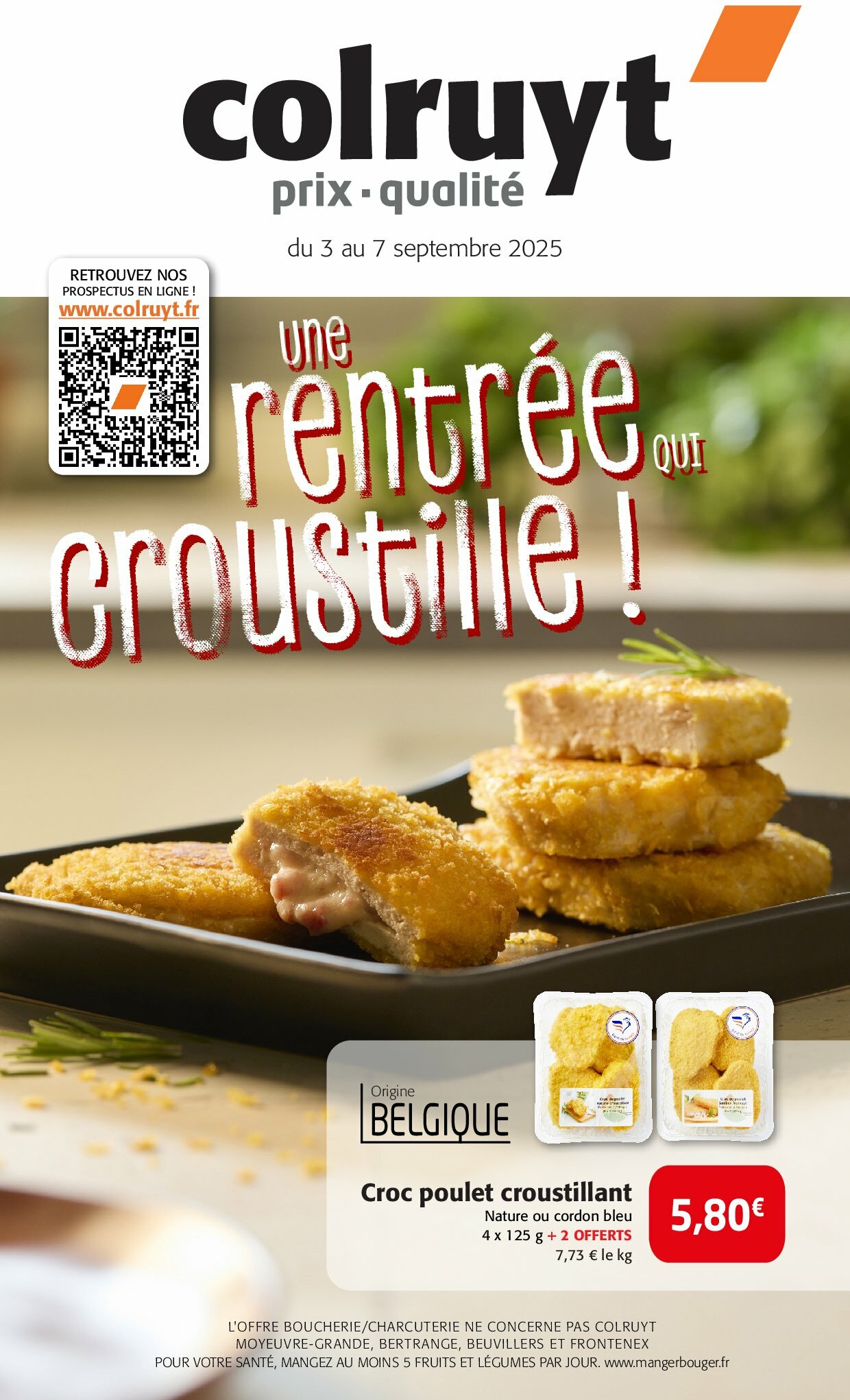 colruyt - Catalogue Colruyt - Une rentrée qui croustille ! valable du 03/09 au 07/09