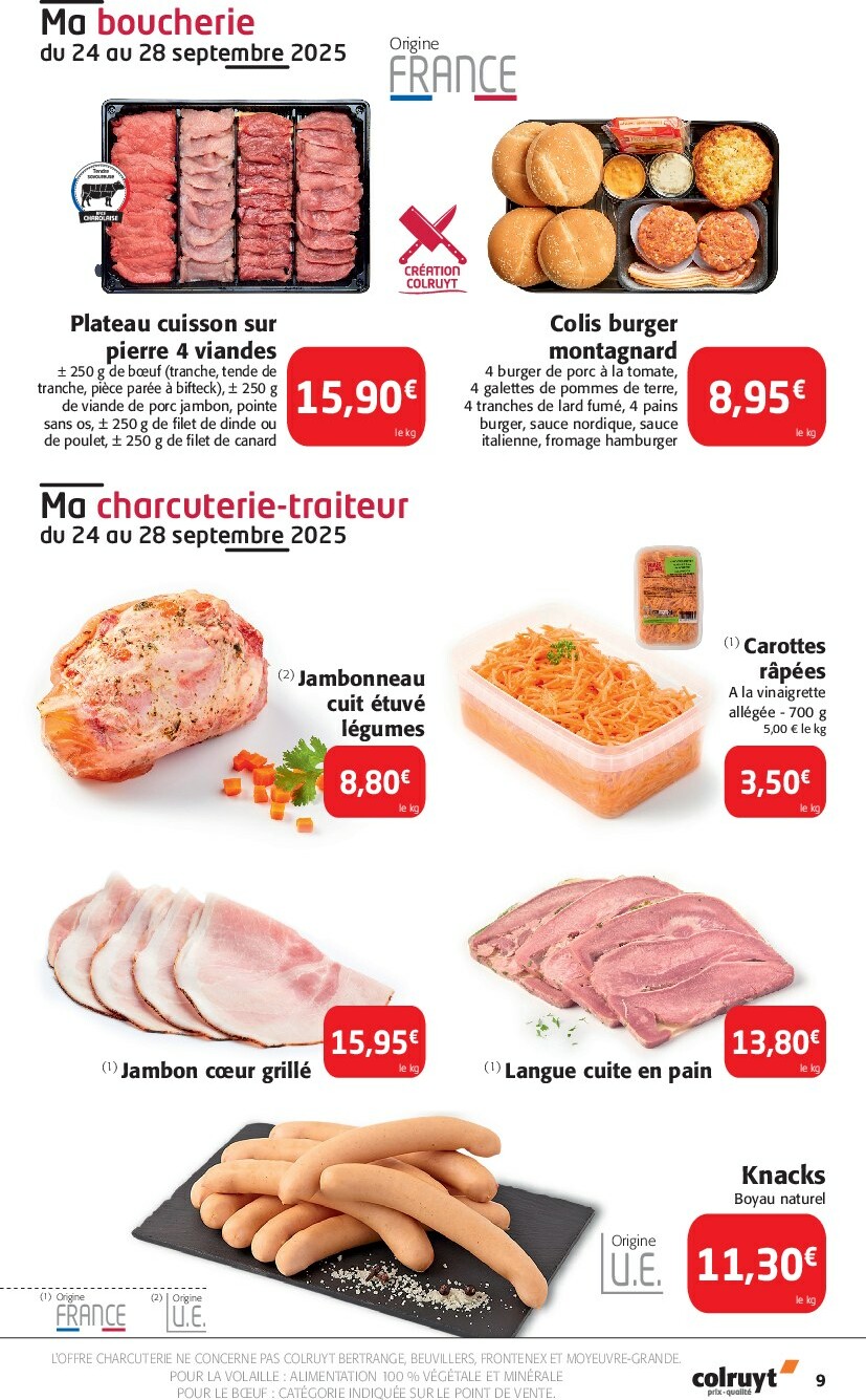 colruyt - Catalogue Colruyt valable du 24/09 au 05/10 - page: 9