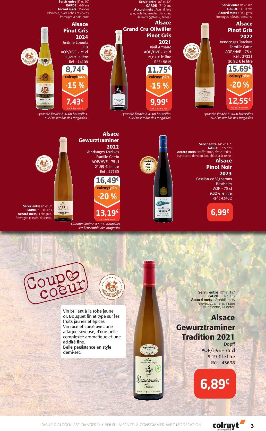 colruyt - Catalogue Colruyt - Foire aux Vins Alsace valable du 24/09 au 12/10 - page: 3