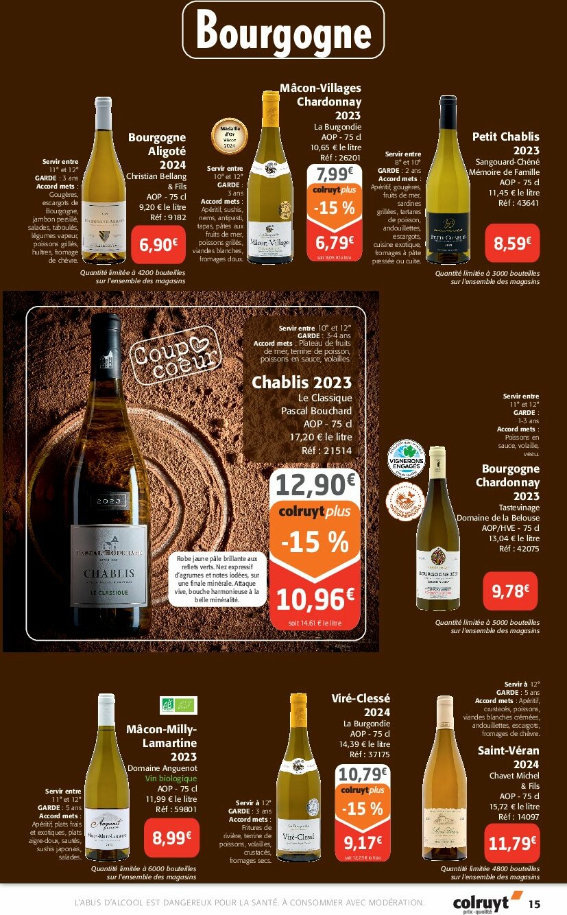 colruyt - Catalogue Colruyt - Foire aux Vins valable du 24/09 au 12/10 - page: 15