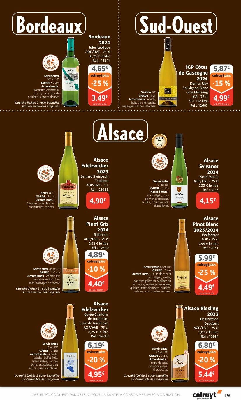 colruyt - Catalogue Colruyt - Foire aux Vins valable du 24/09 au 12/10 - page: 19