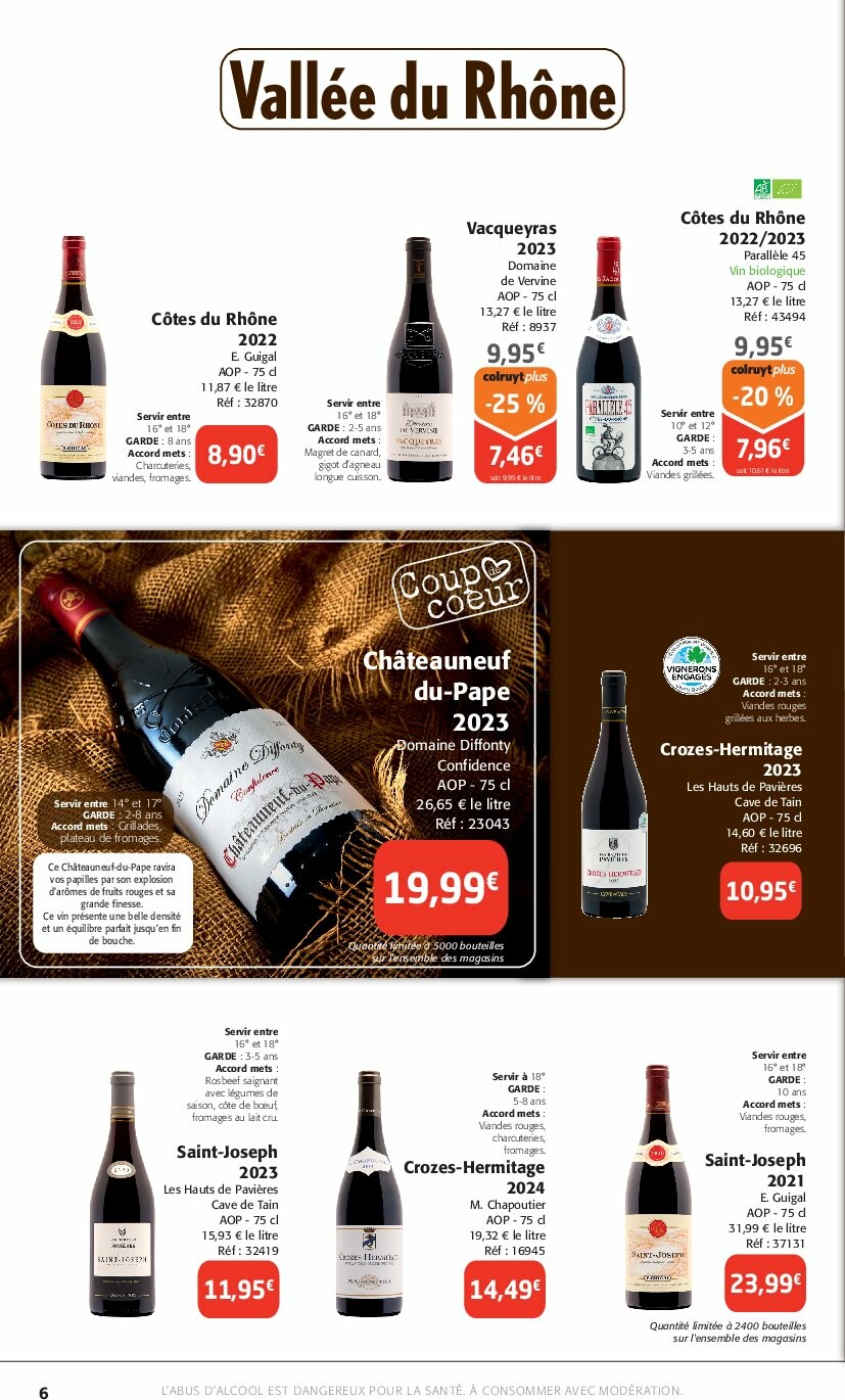 colruyt - Catalogue Colruyt - Foire aux Vins valable du 24/09 au 12/10 - page: 6