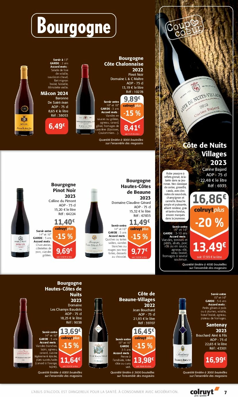 colruyt - Catalogue Colruyt - Foire aux Vins valable du 24/09 au 12/10 - page: 7