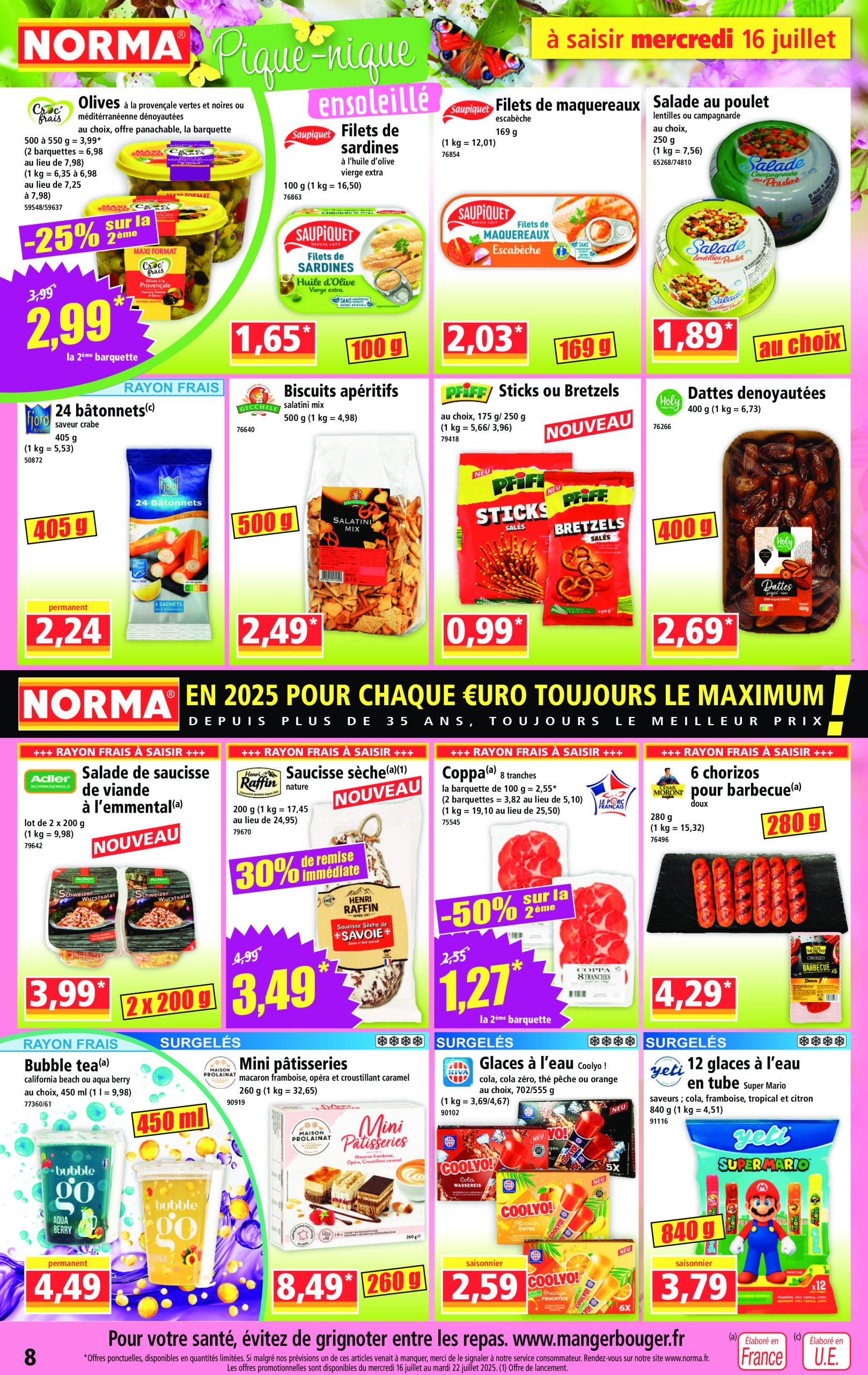 norma - Catalogue NORMA valable du 16/07 au 22/07 - page: 8