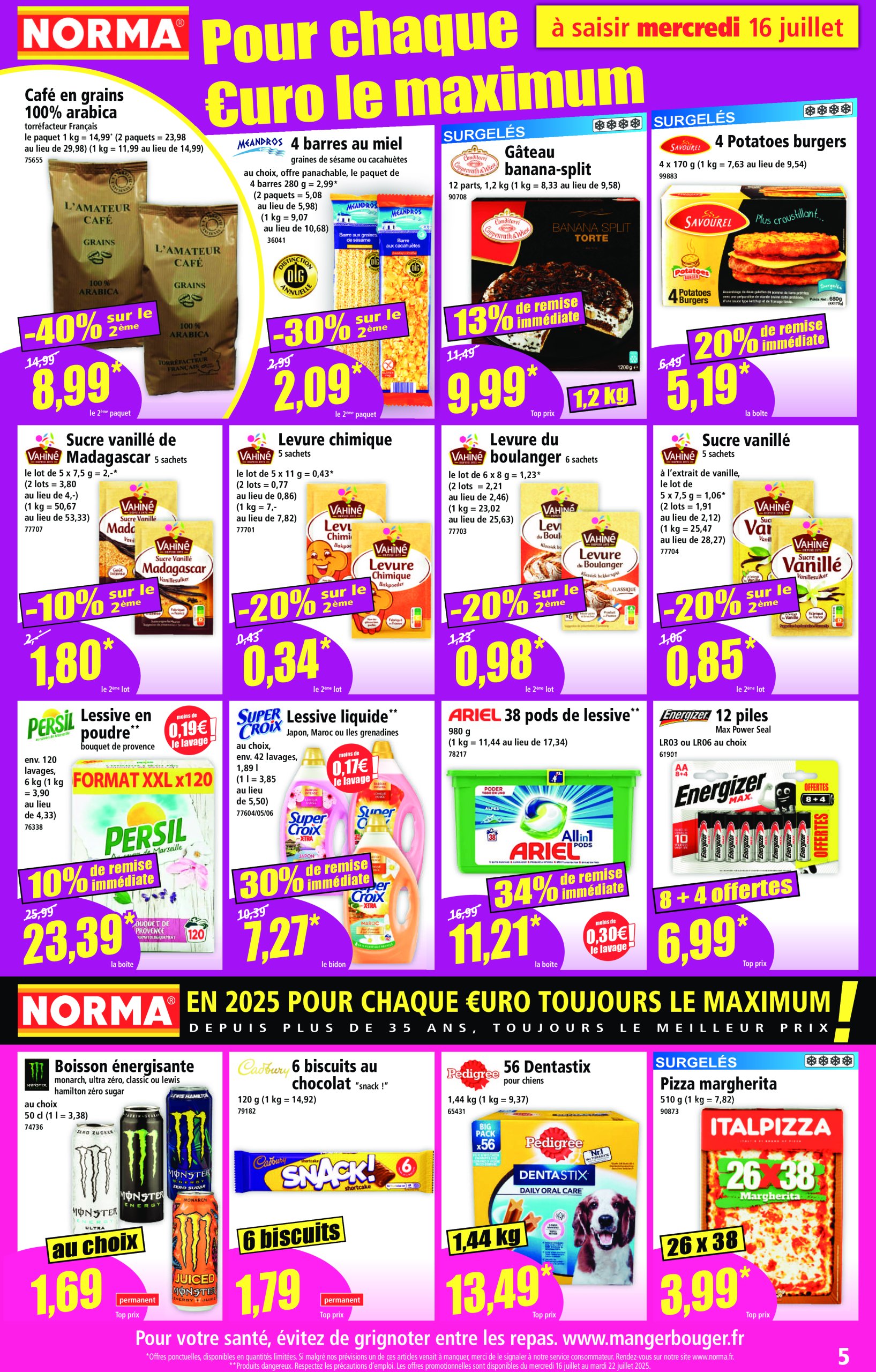 norma - Catalogue NORMA valable du 16/07 au 22/07 - page: 5