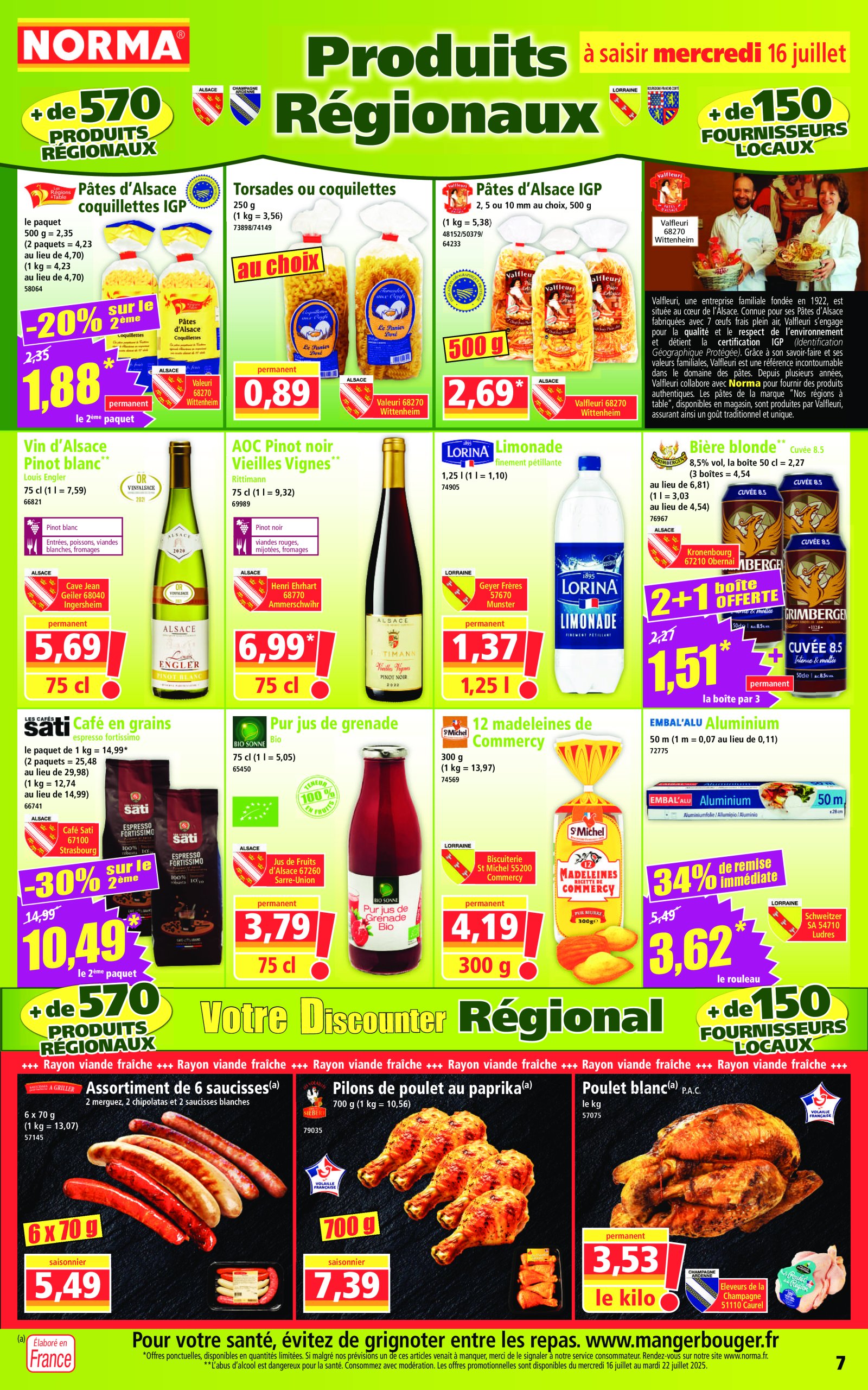 norma - Catalogue NORMA valable du 16/07 au 22/07 - page: 7