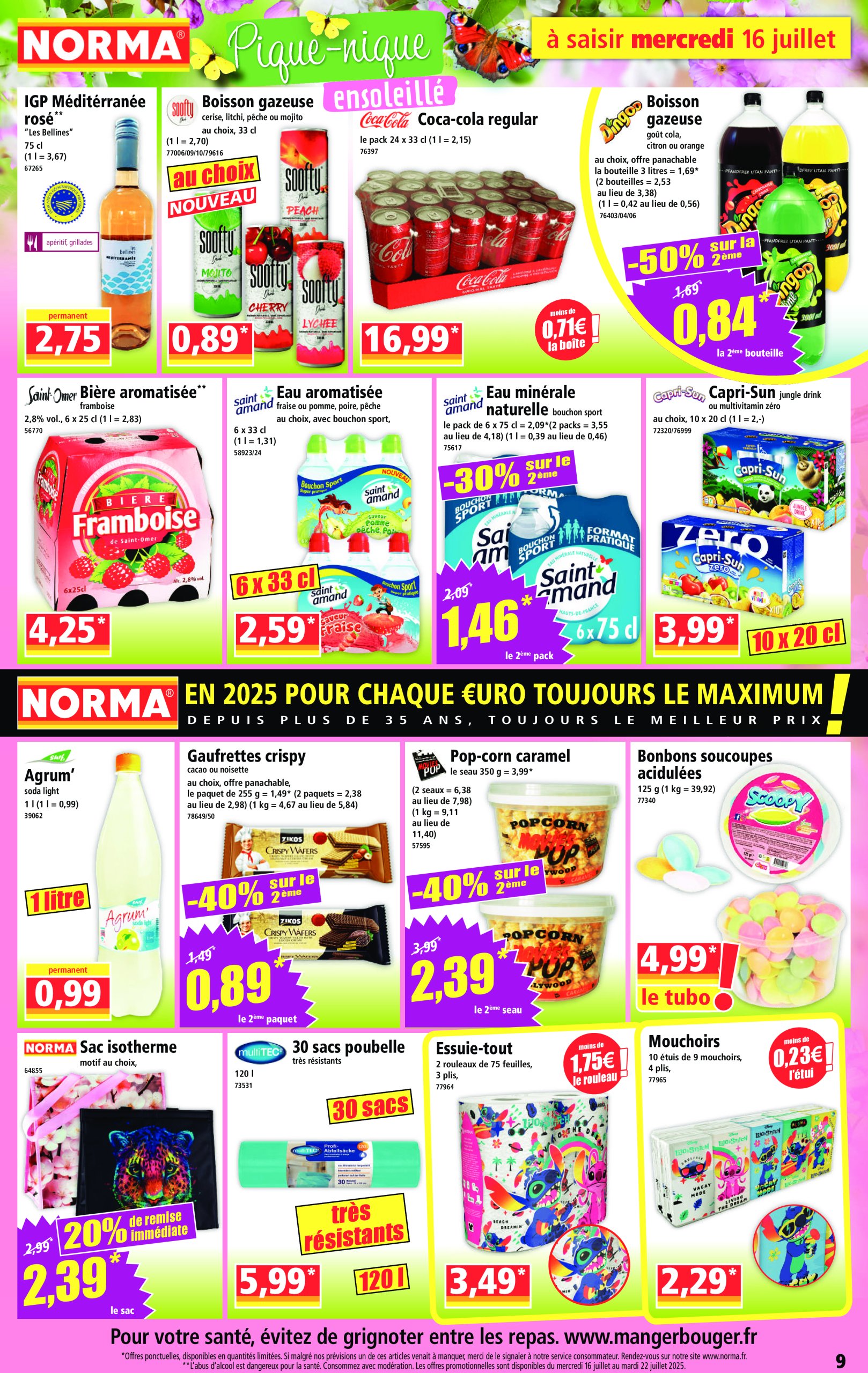 norma - Catalogue NORMA valable du 16/07 au 22/07 - page: 9