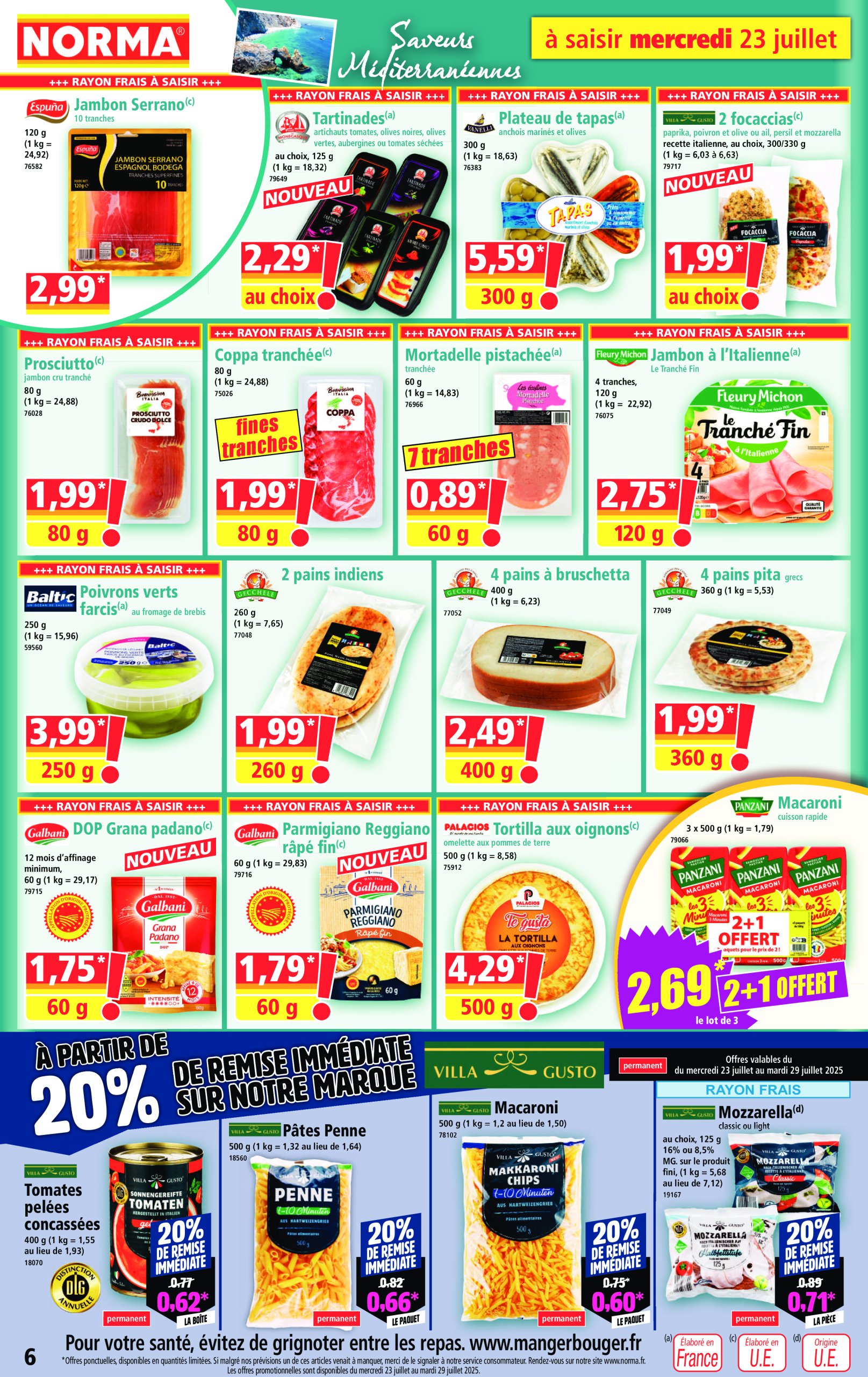 norma - Catalogue NORMA valable du 23/07 au 29/07 - page: 6