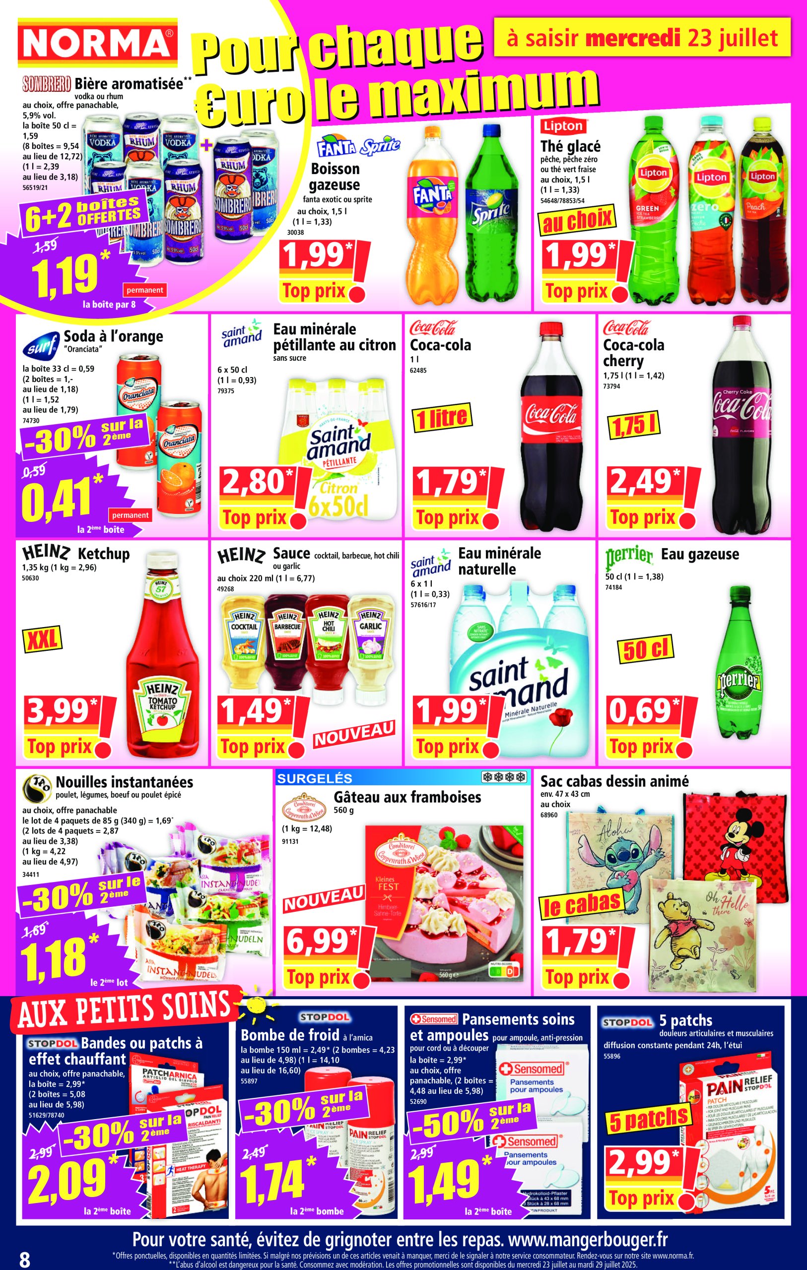 norma - Catalogue NORMA valable du 23/07 au 29/07 - page: 8
