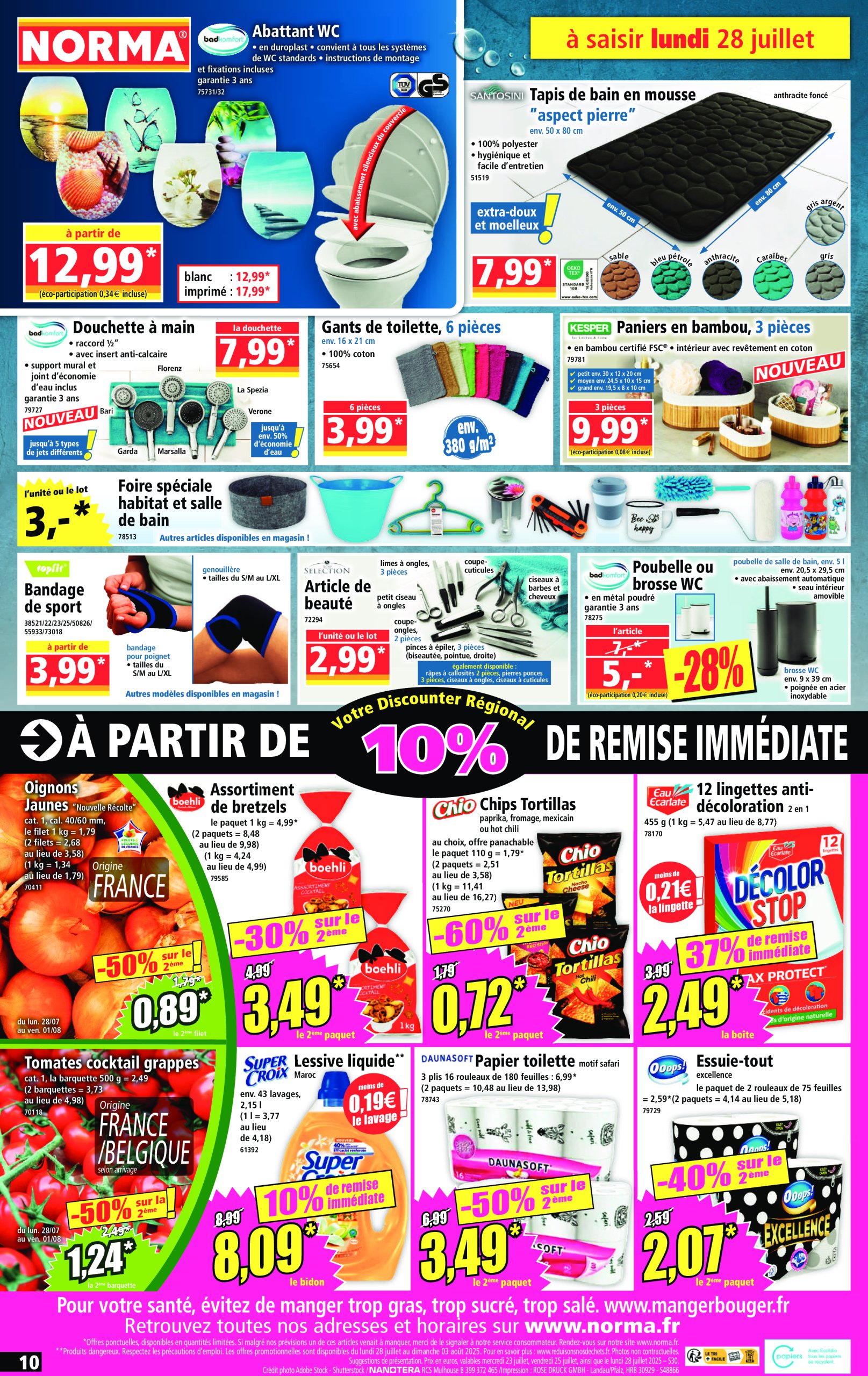 norma - Catalogue NORMA valable du 23/07 au 29/07 - page: 10