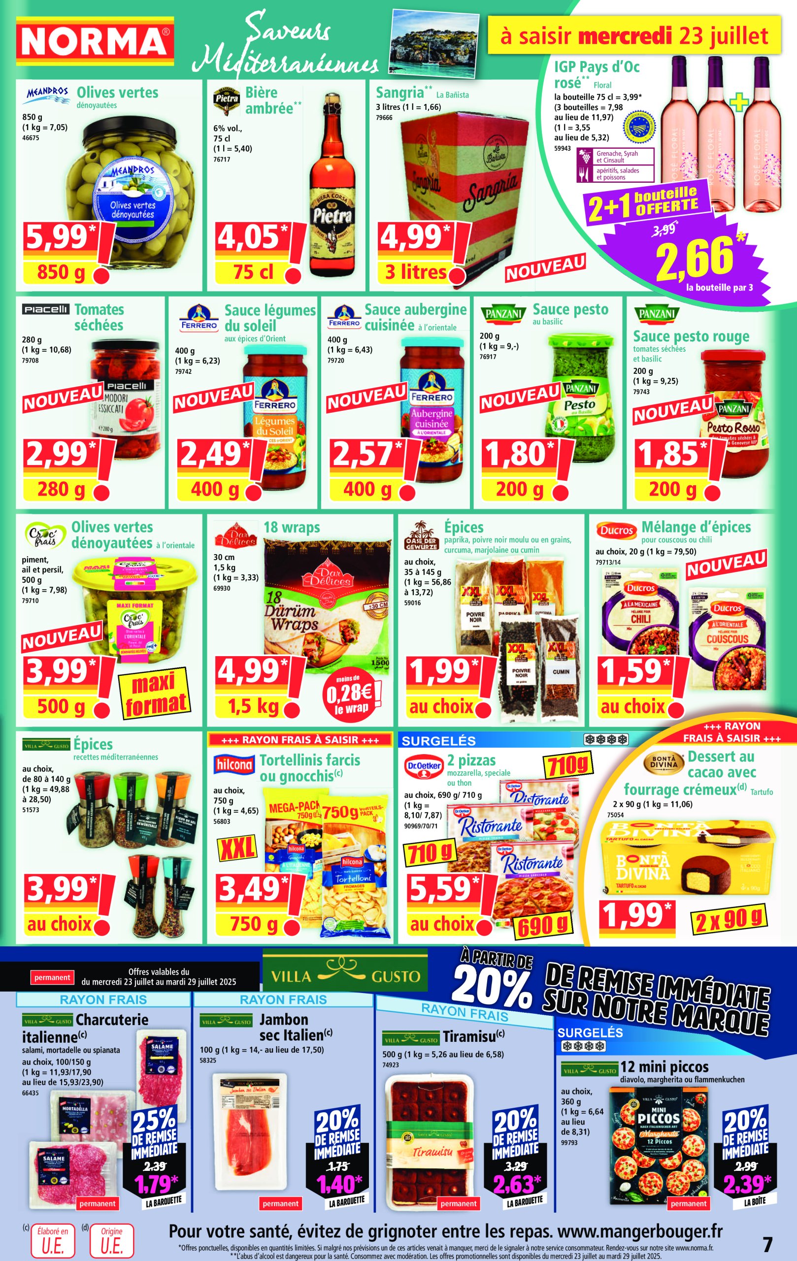 norma - Catalogue NORMA valable du 23/07 au 29/07 - page: 7