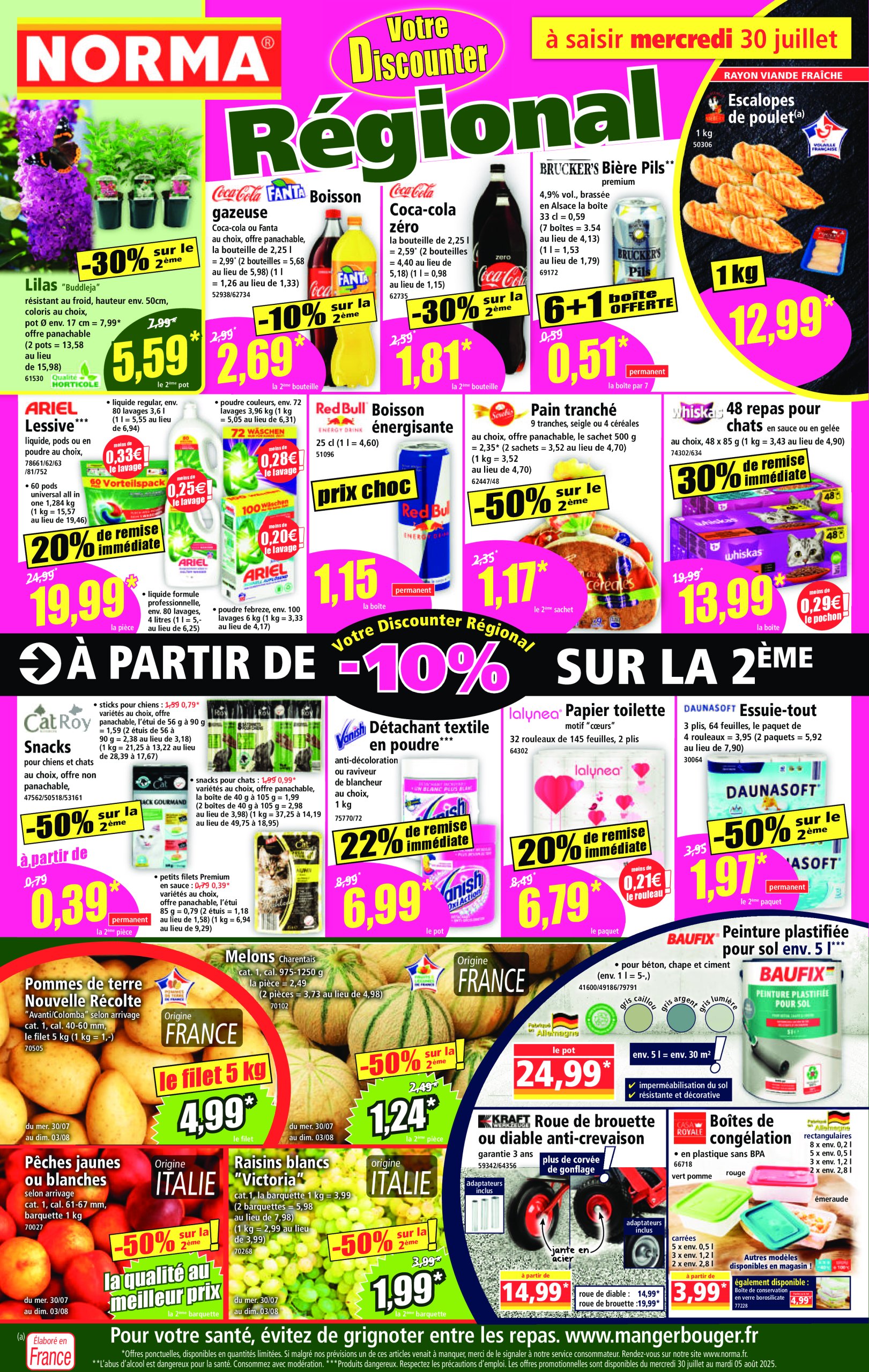 norma - Catalogue NORMA valable du 30/07 au 05/08