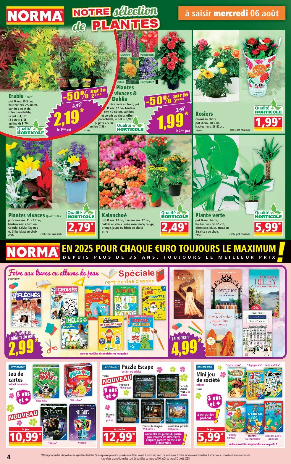 norma - Catalogue NORMA valable du 06/08 au 12/08 - page: 4