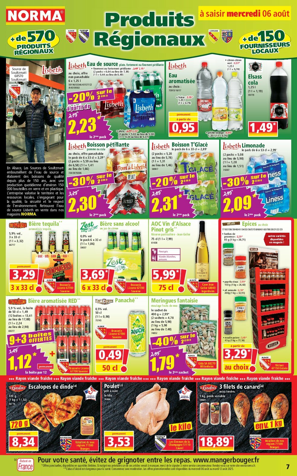 norma - Catalogue NORMA valable du 06/08 au 12/08 - page: 7