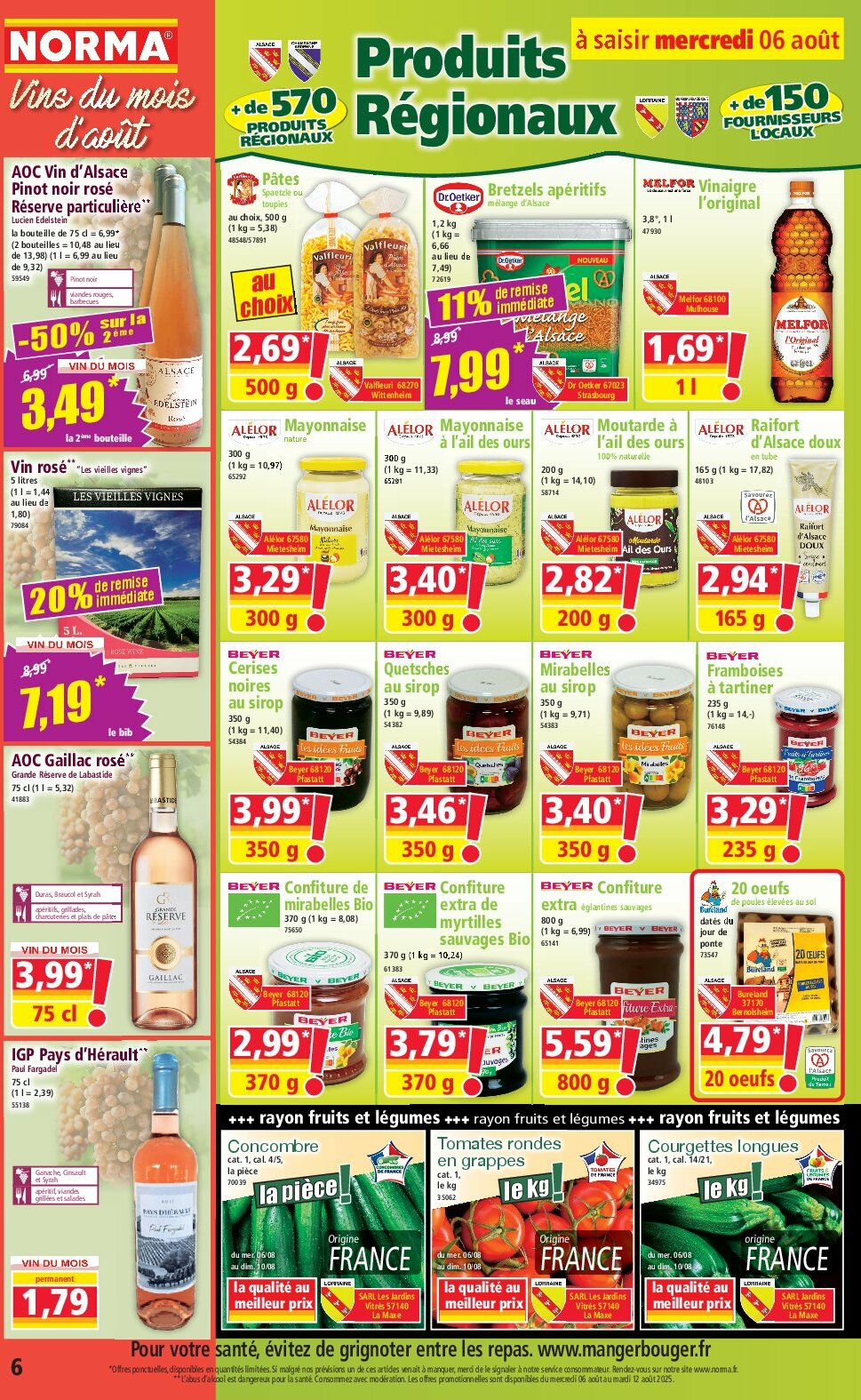 norma - Catalogue NORMA valable du 06/08 au 12/08 - page: 6