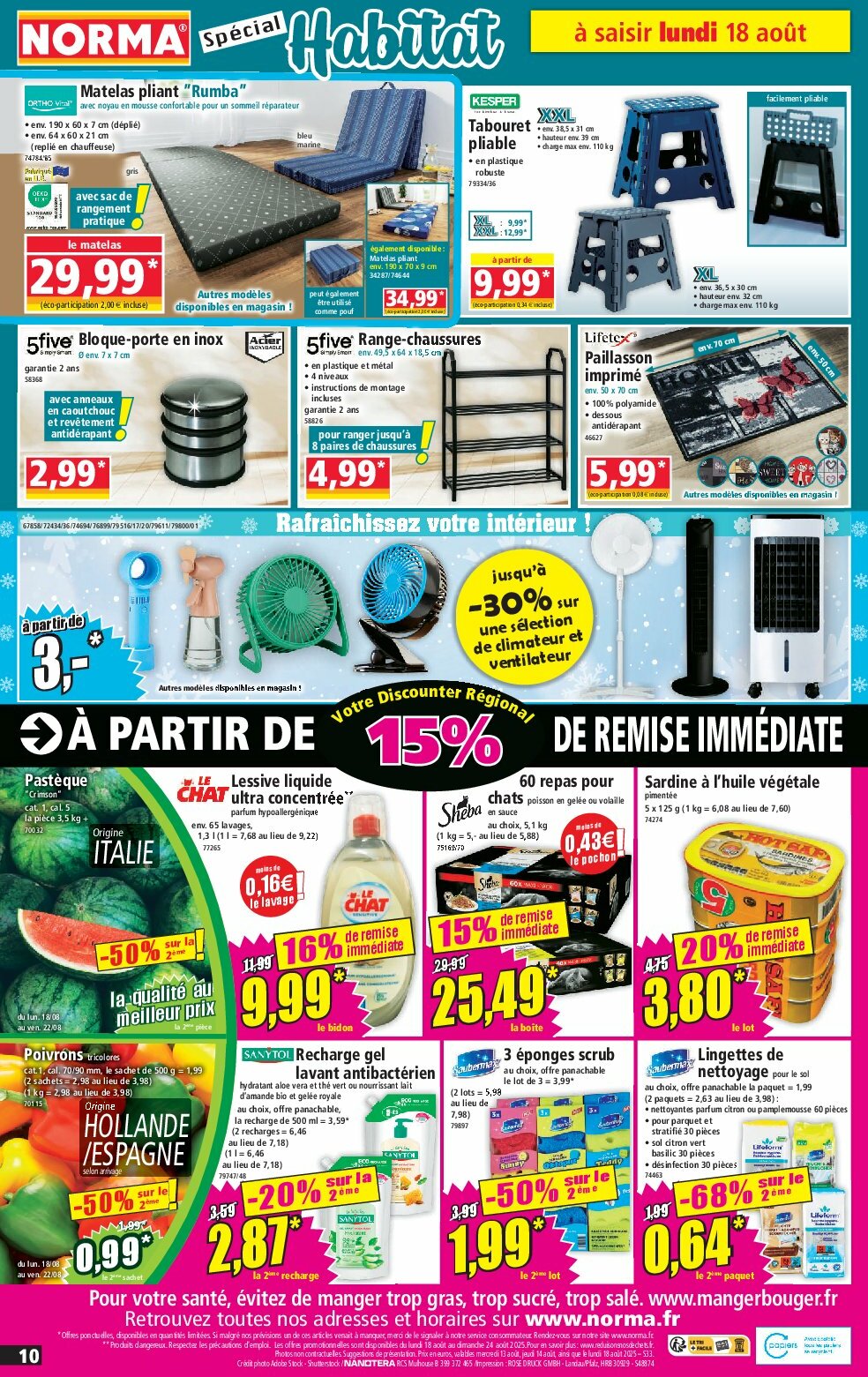 norma - Catalogue NORMA valable du 13/08 au 19/08 - page: 10