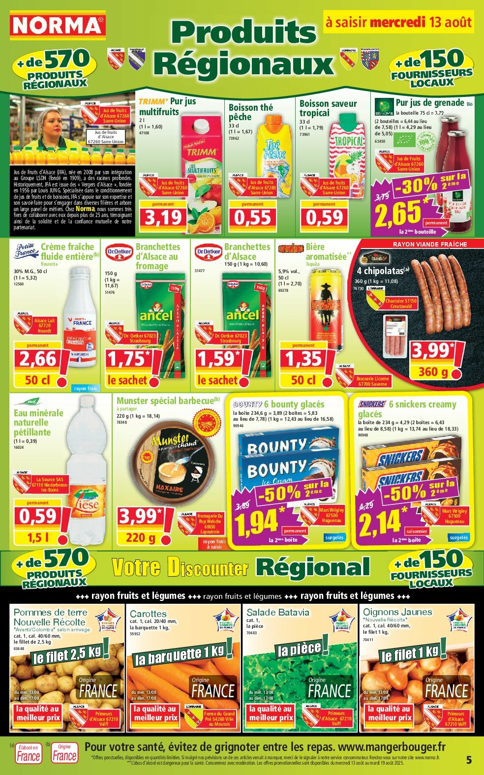norma - Catalogue NORMA valable du 13/08 au 19/08 - page: 5
