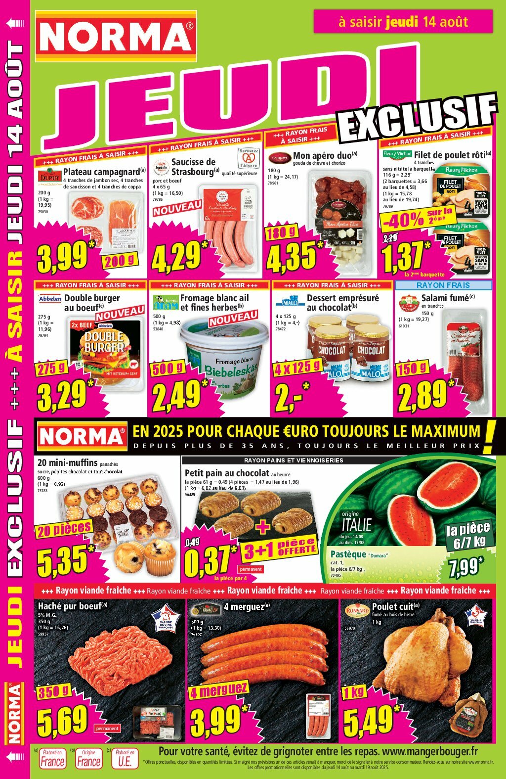 norma - Catalogue NORMA valable du 13/08 au 19/08 - page: 12