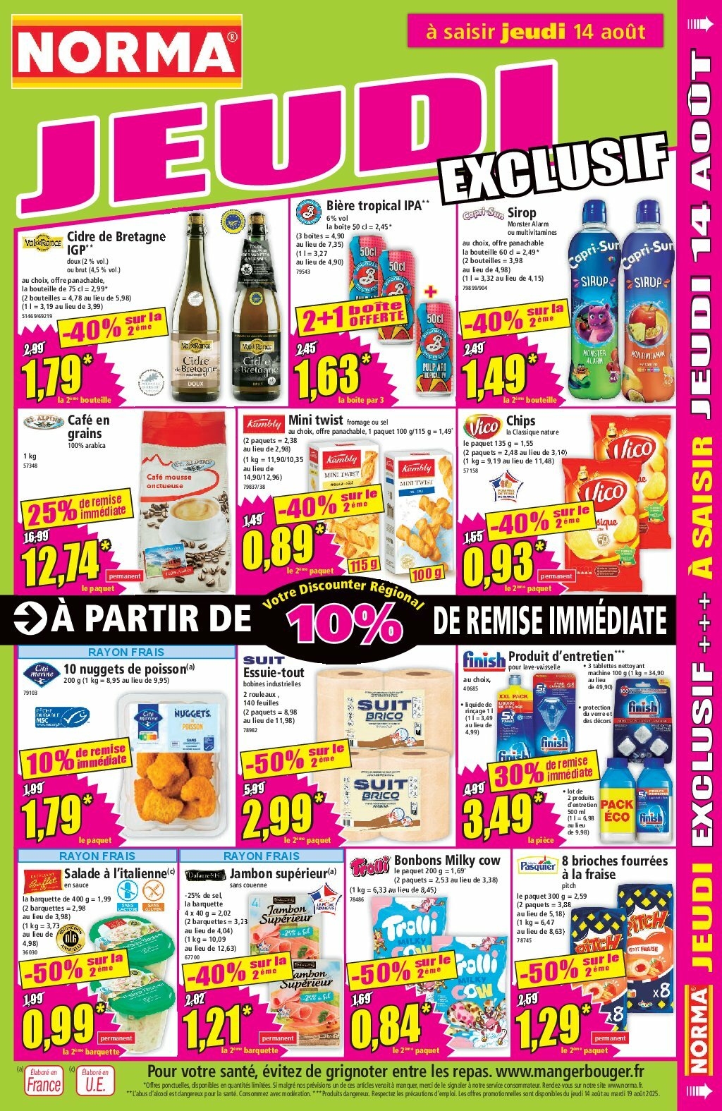 norma - Catalogue NORMA valable du 13/08 au 19/08 - page: 11