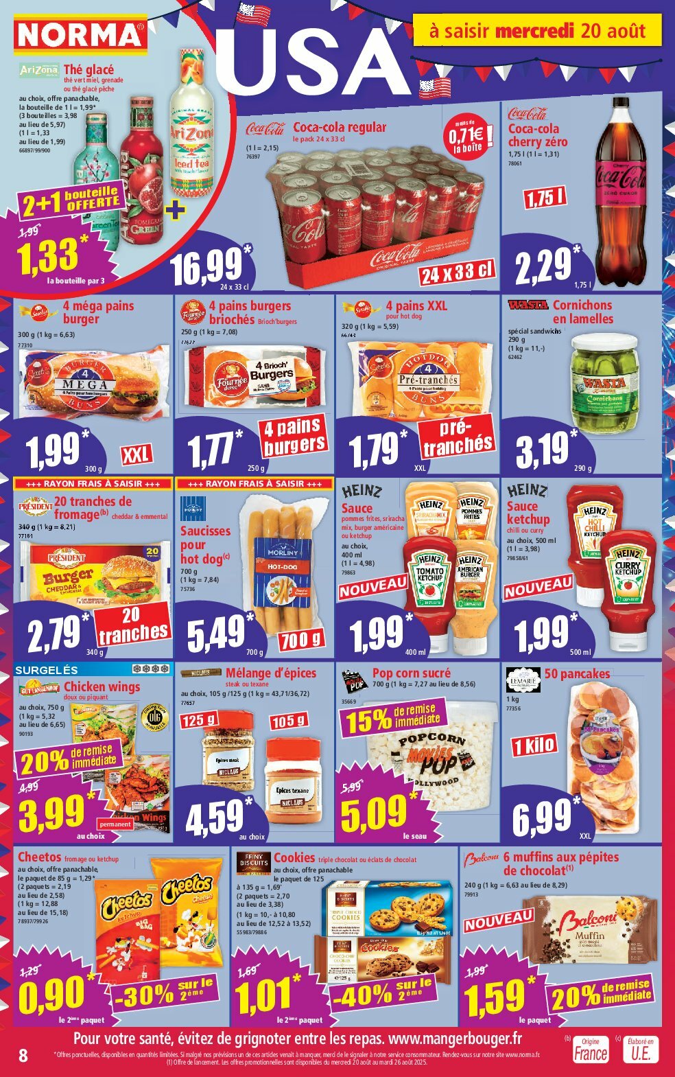 norma - Catalogue NORMA valable du 20/08 au 26/08 - page: 8