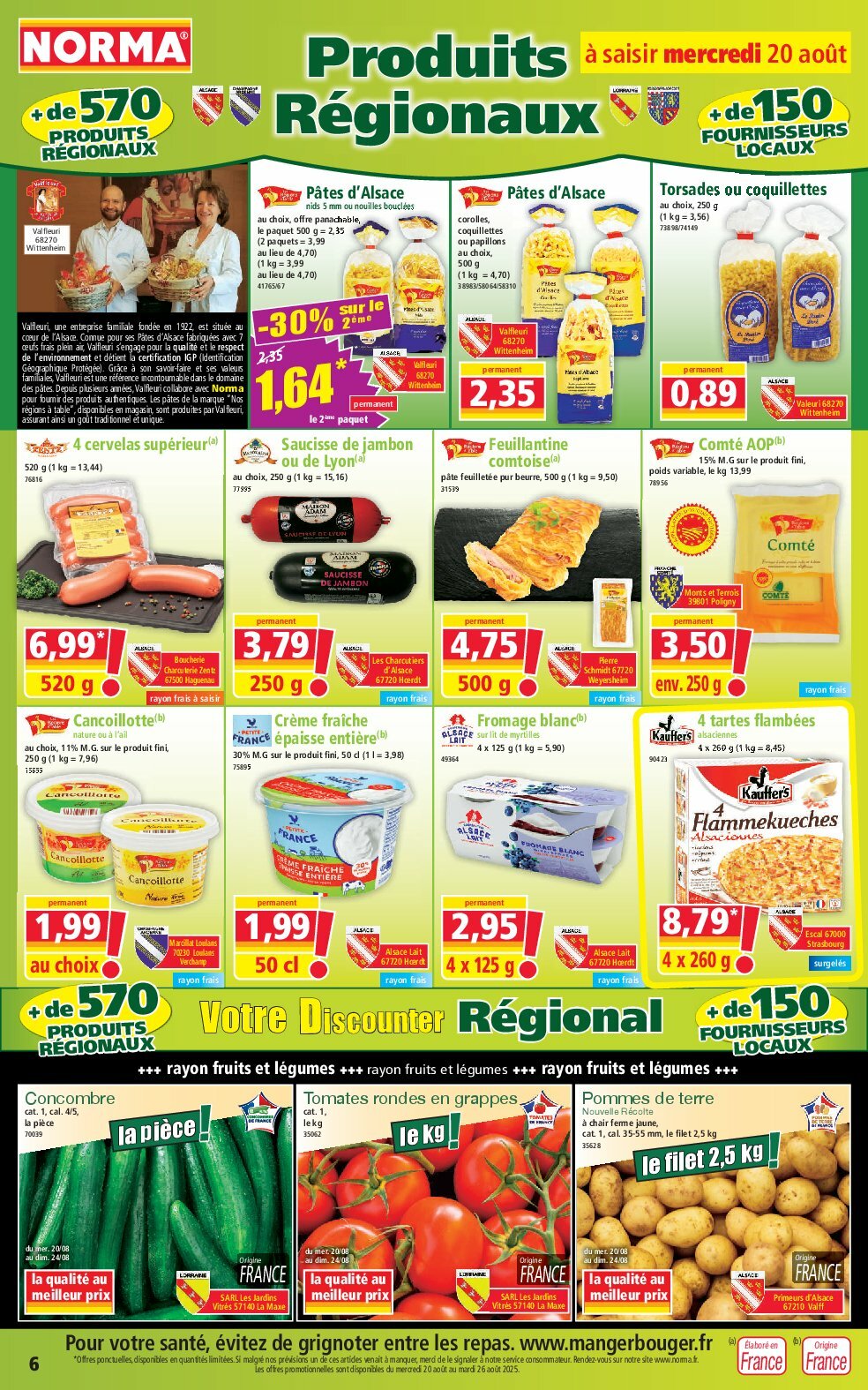 norma - Catalogue NORMA valable du 20/08 au 26/08 - page: 6