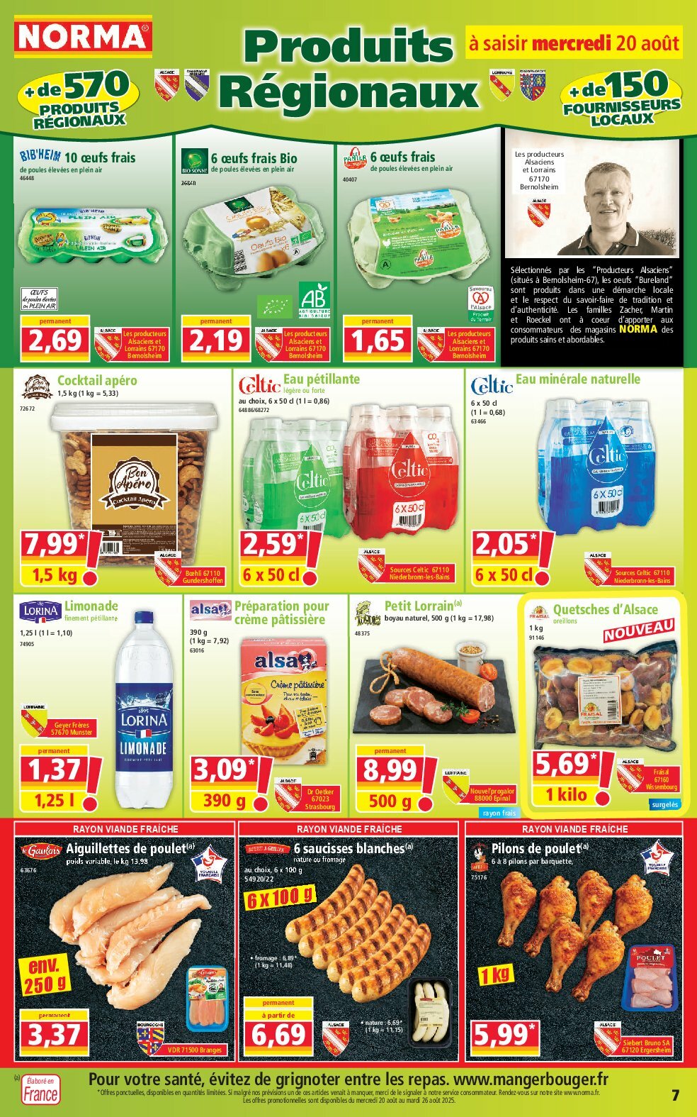 norma - Catalogue NORMA valable du 20/08 au 26/08 - page: 7