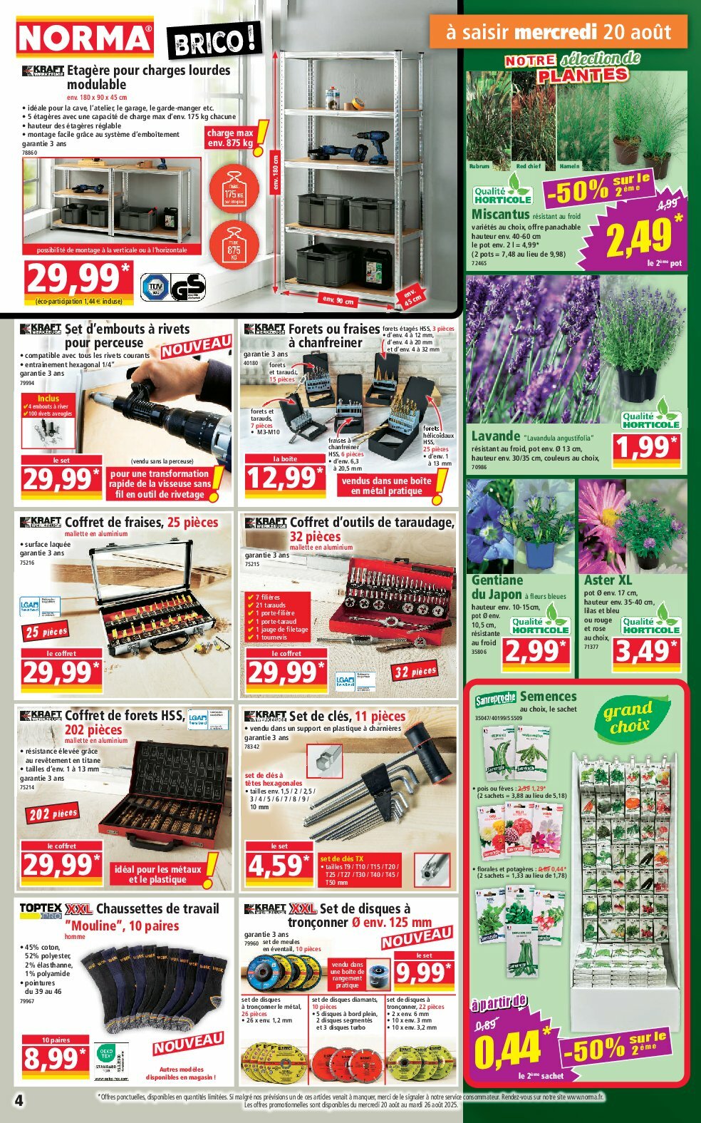 norma - Catalogue NORMA valable du 20/08 au 26/08 - page: 4