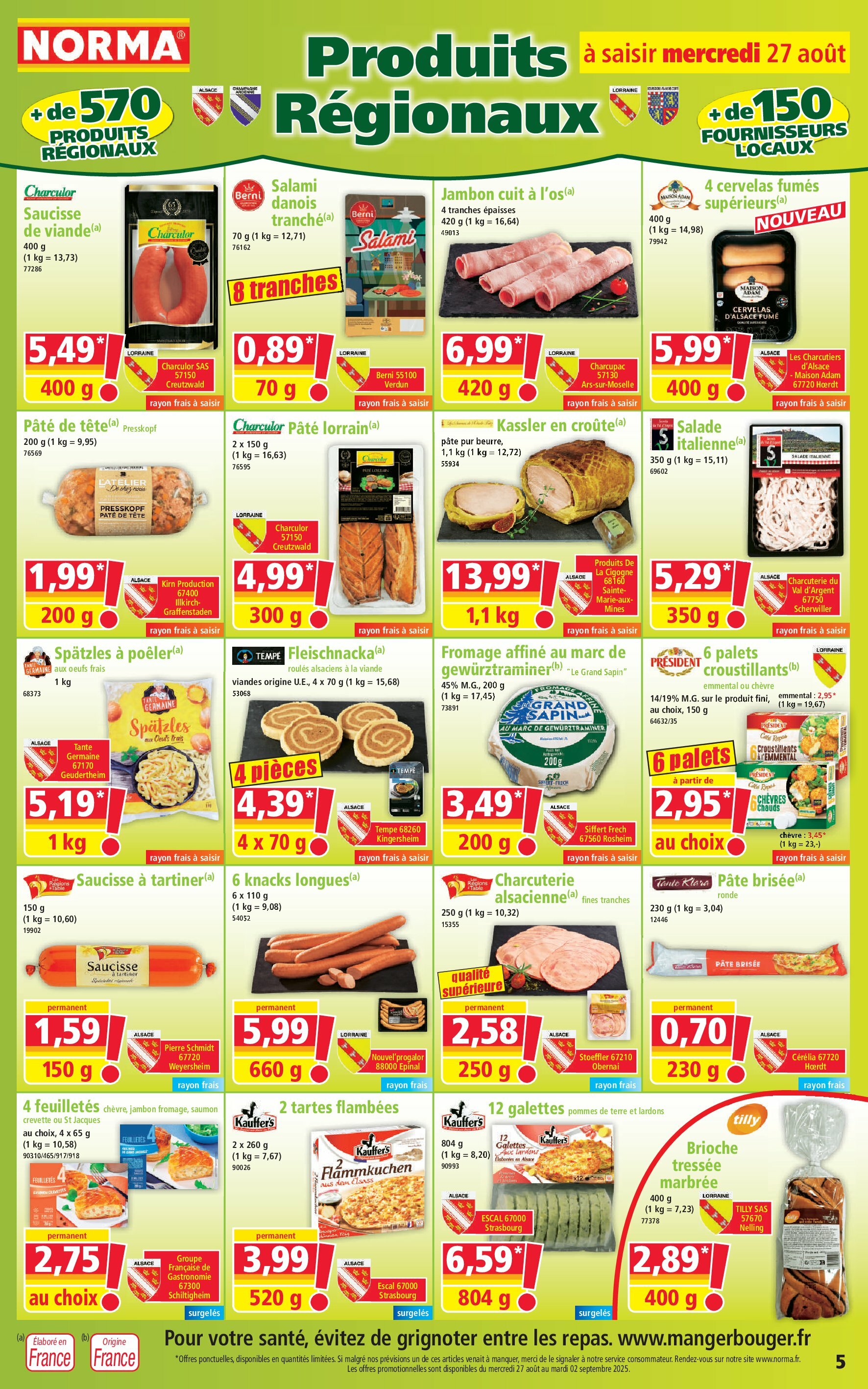 norma - Catalogue NORMA valable du 27/08 au 02/09 - page: 5