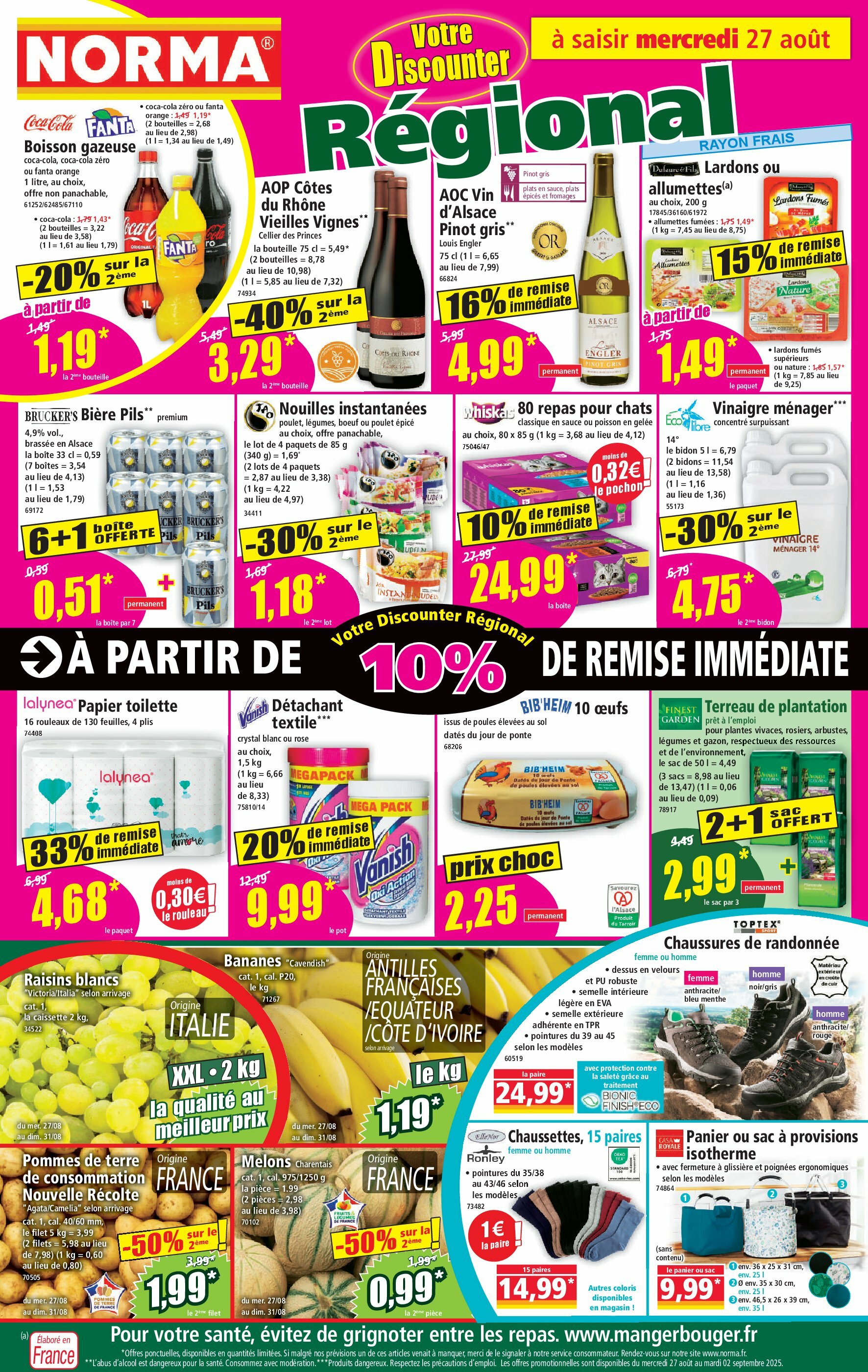 norma - Catalogue NORMA valable du 27/08 au 02/09 - page: 1