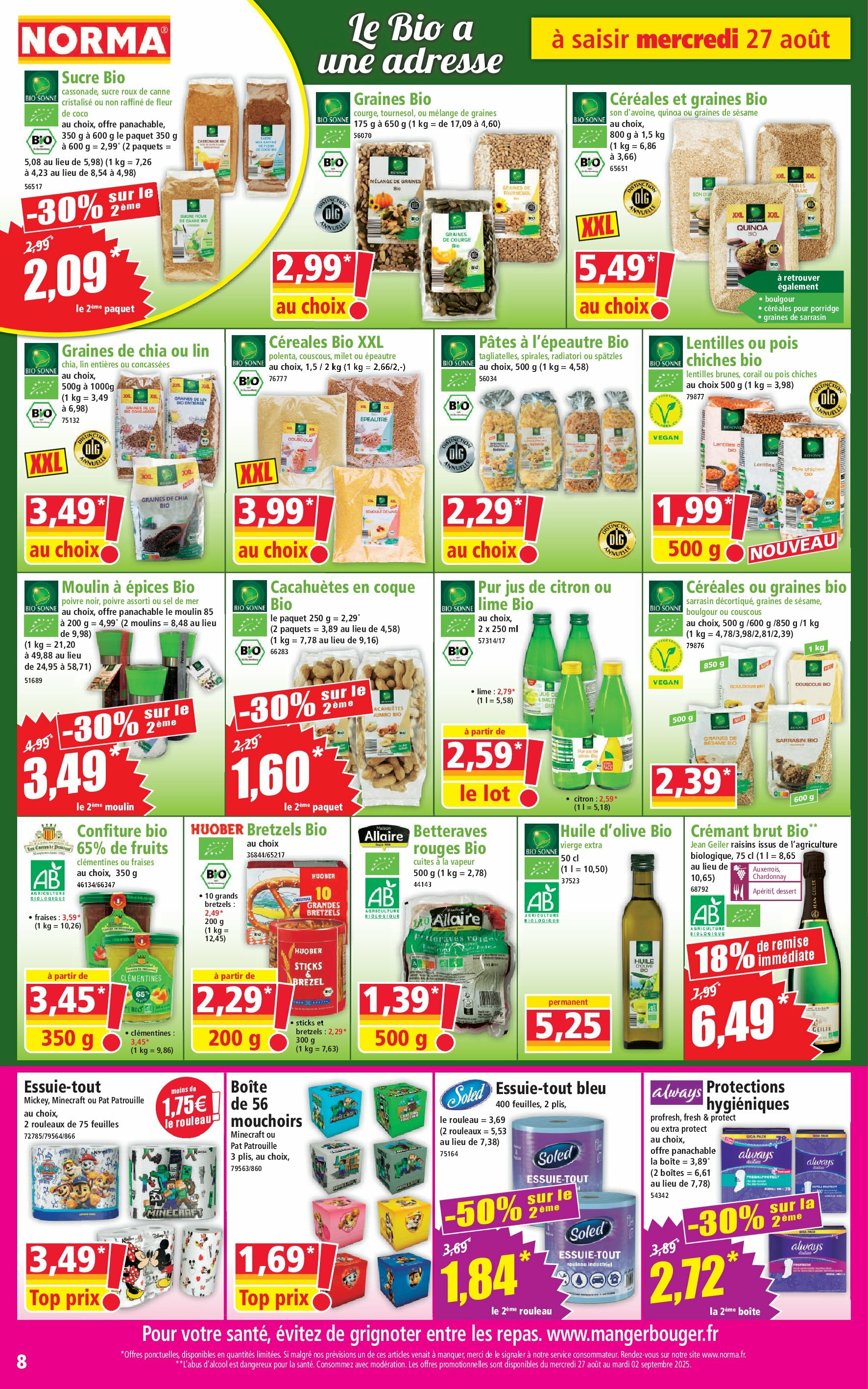 norma - Catalogue NORMA valable du 27/08 au 02/09 - page: 8