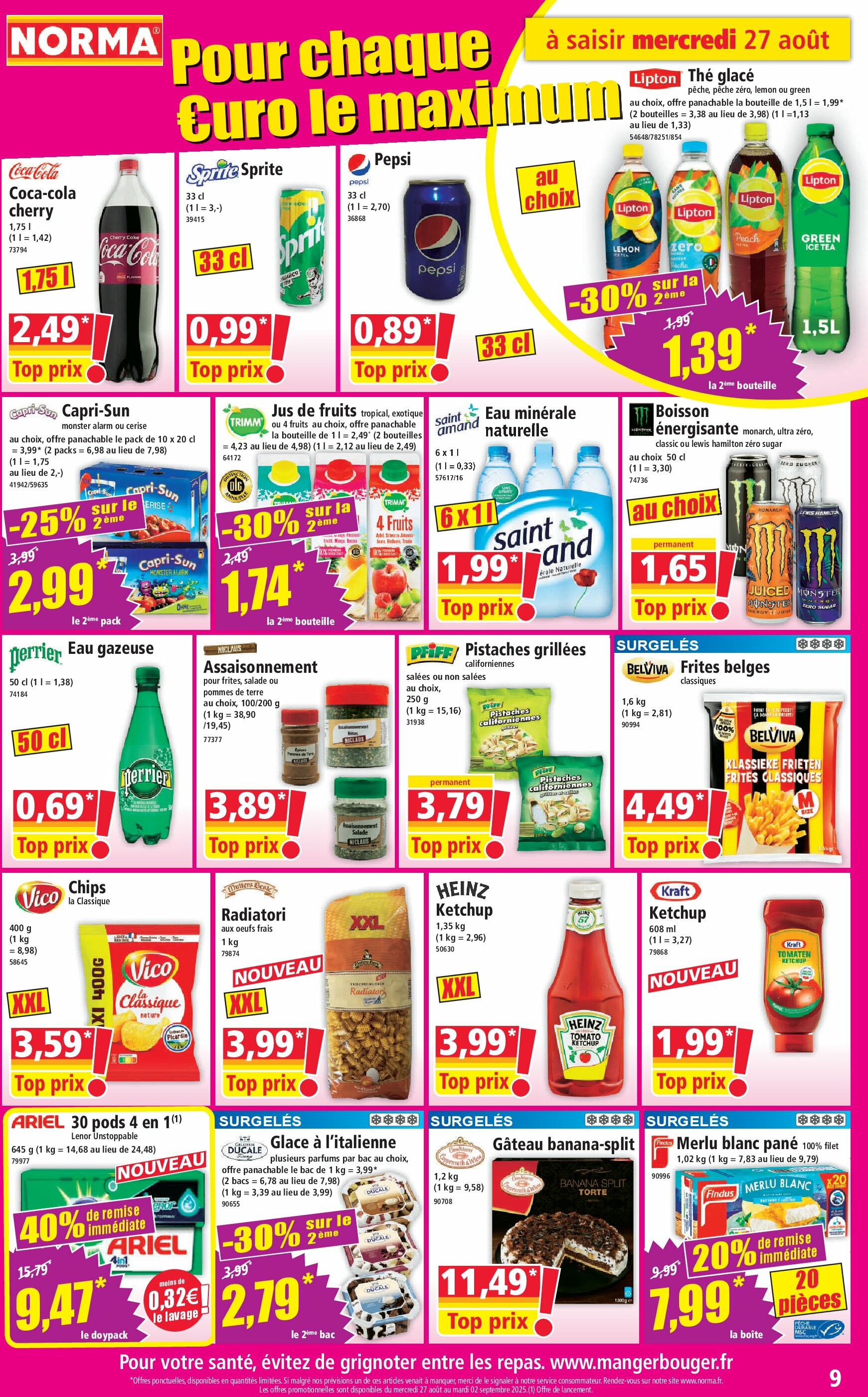 norma - Catalogue NORMA valable du 27/08 au 02/09 - page: 9