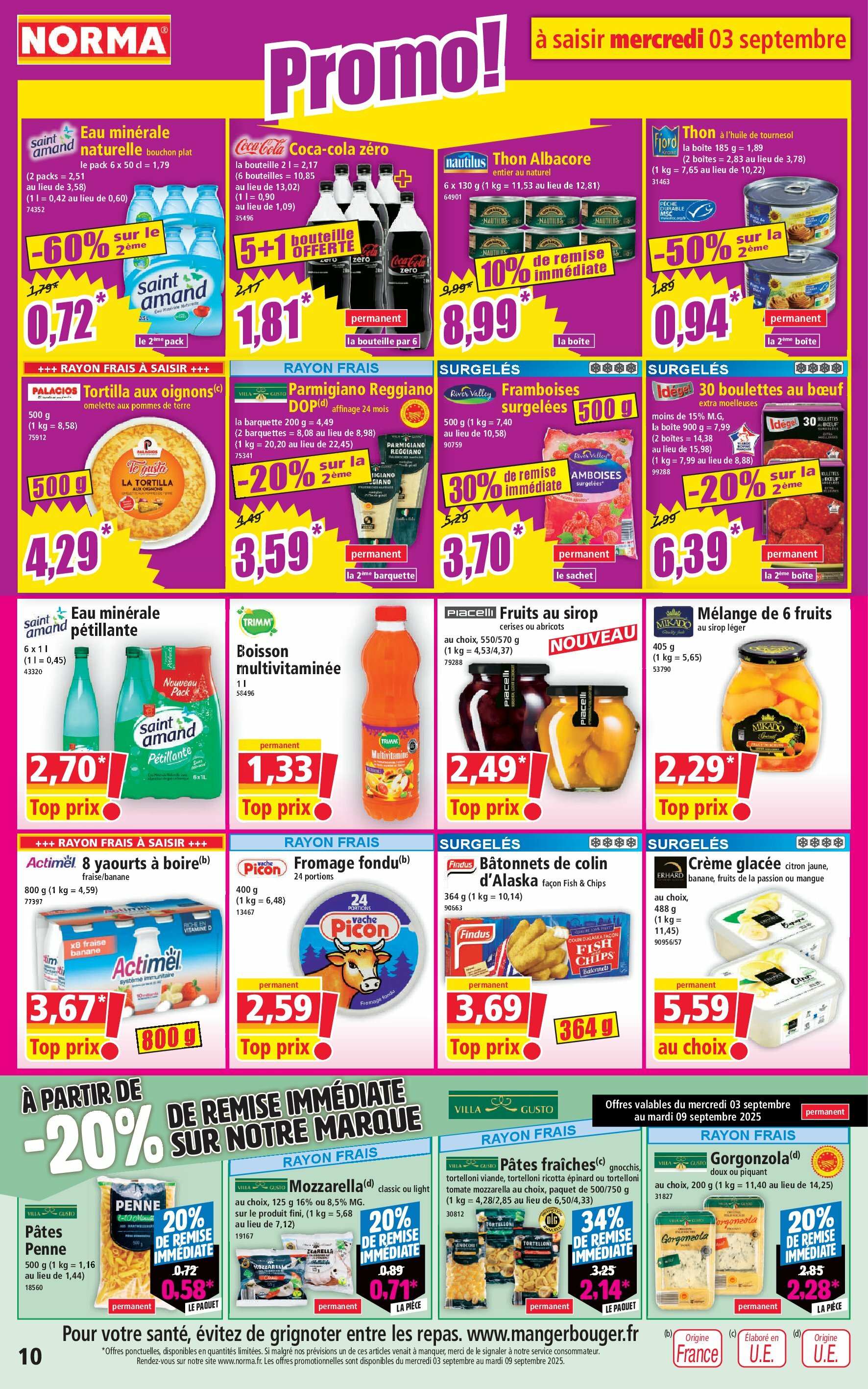 norma - Catalogue NORMA valable du 03/09 au 09/09 - page: 10