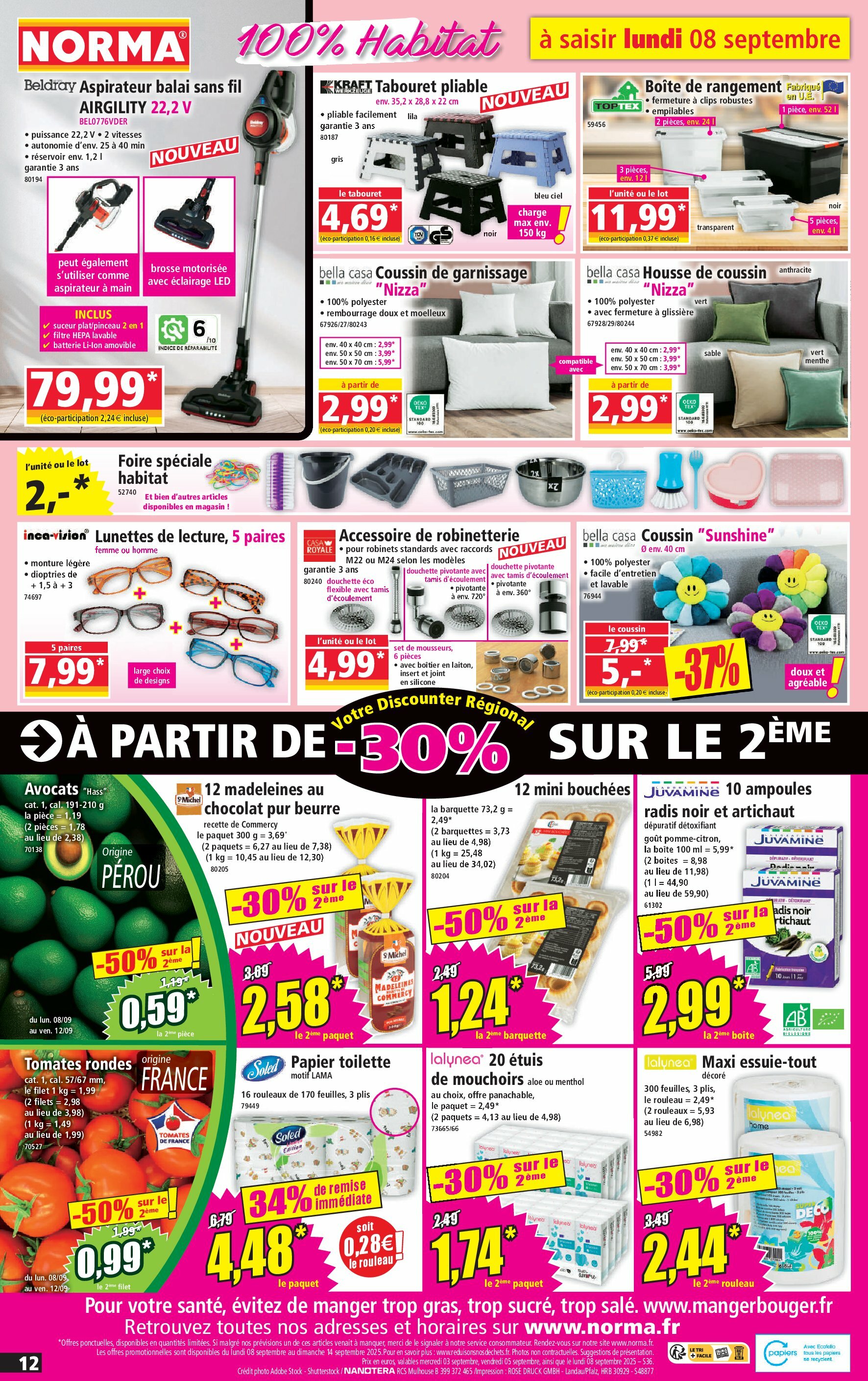 norma - Catalogue NORMA valable du 03/09 au 09/09 - page: 12