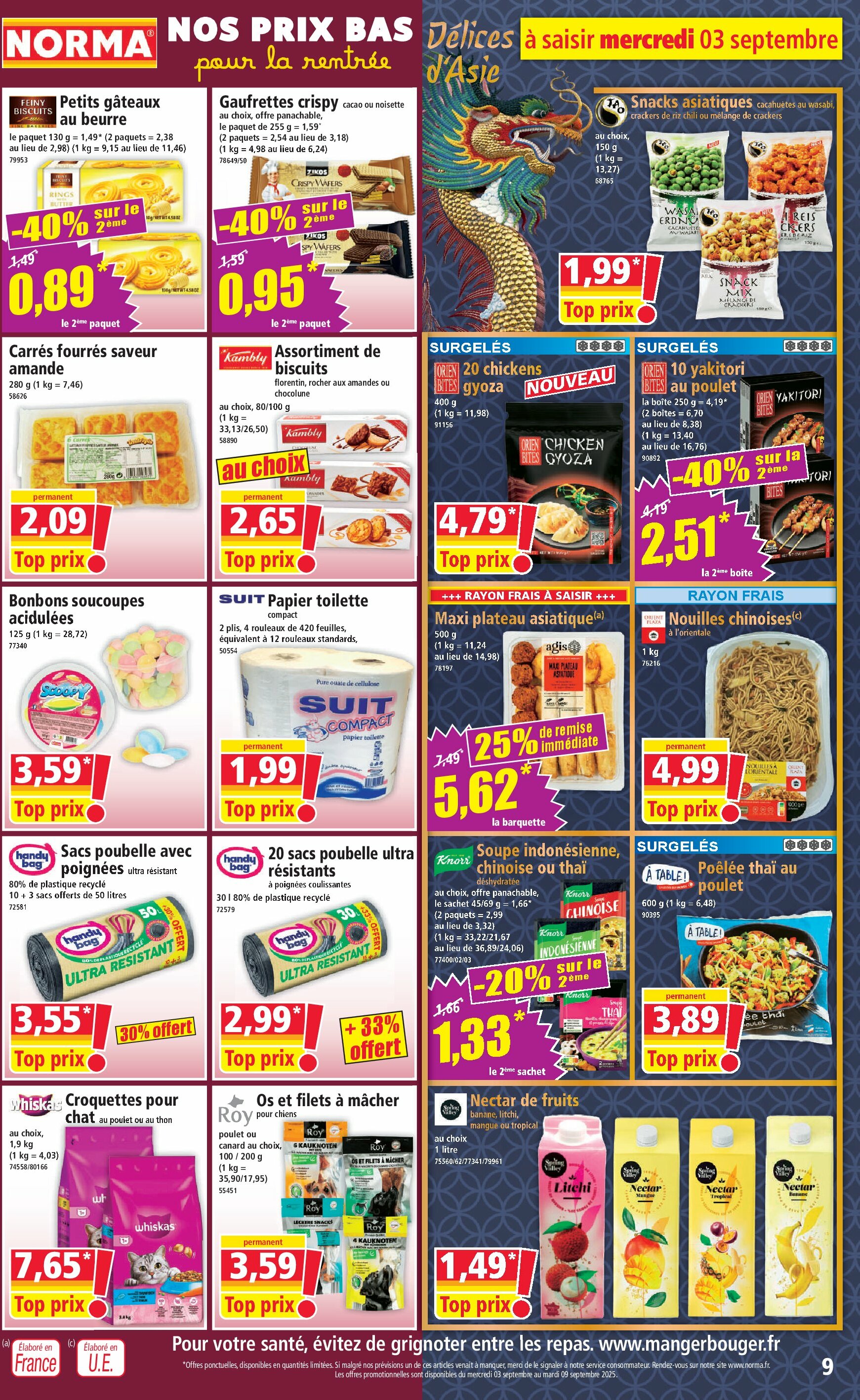 norma - Catalogue NORMA valable du 03/09 au 09/09 - page: 9