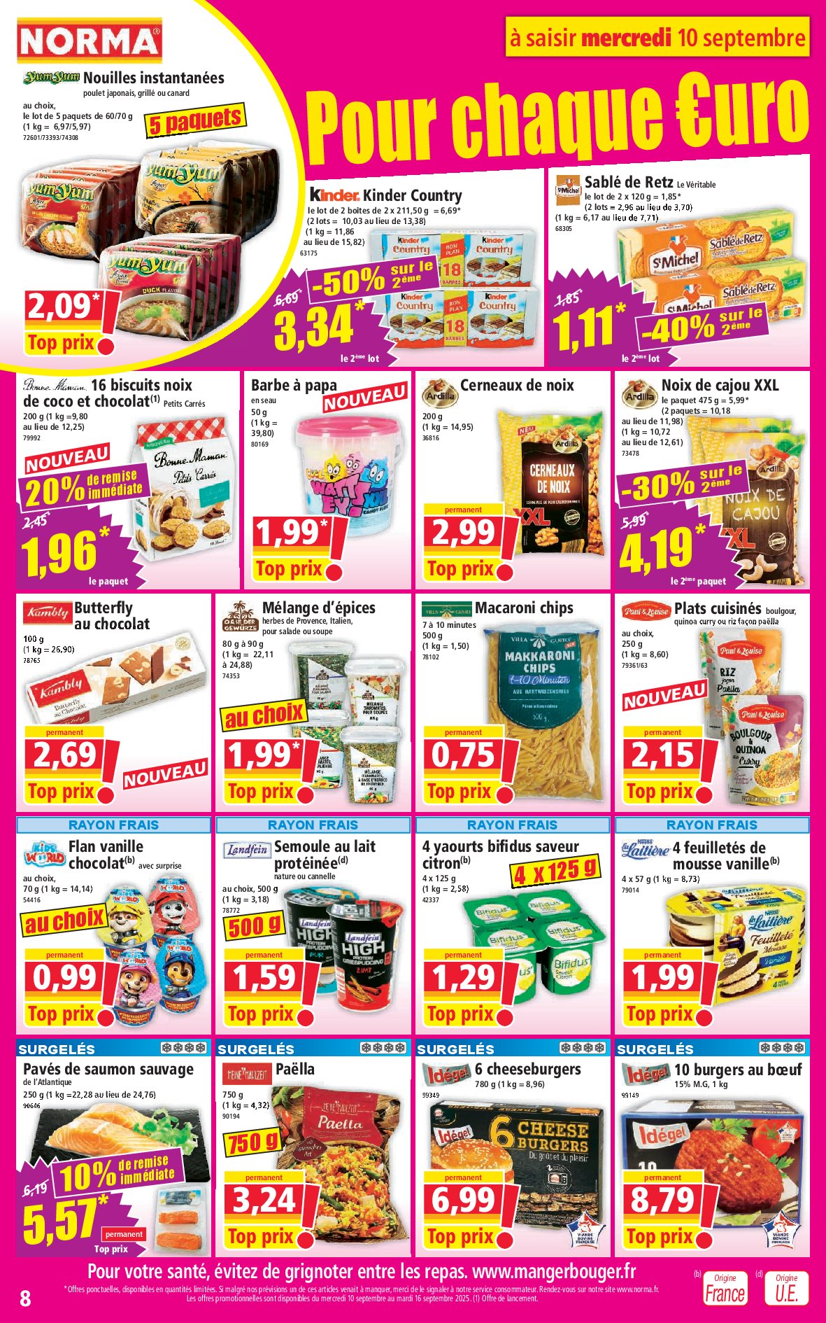 norma - Catalogue NORMA valable du 10/09 au 16/09 - page: 8