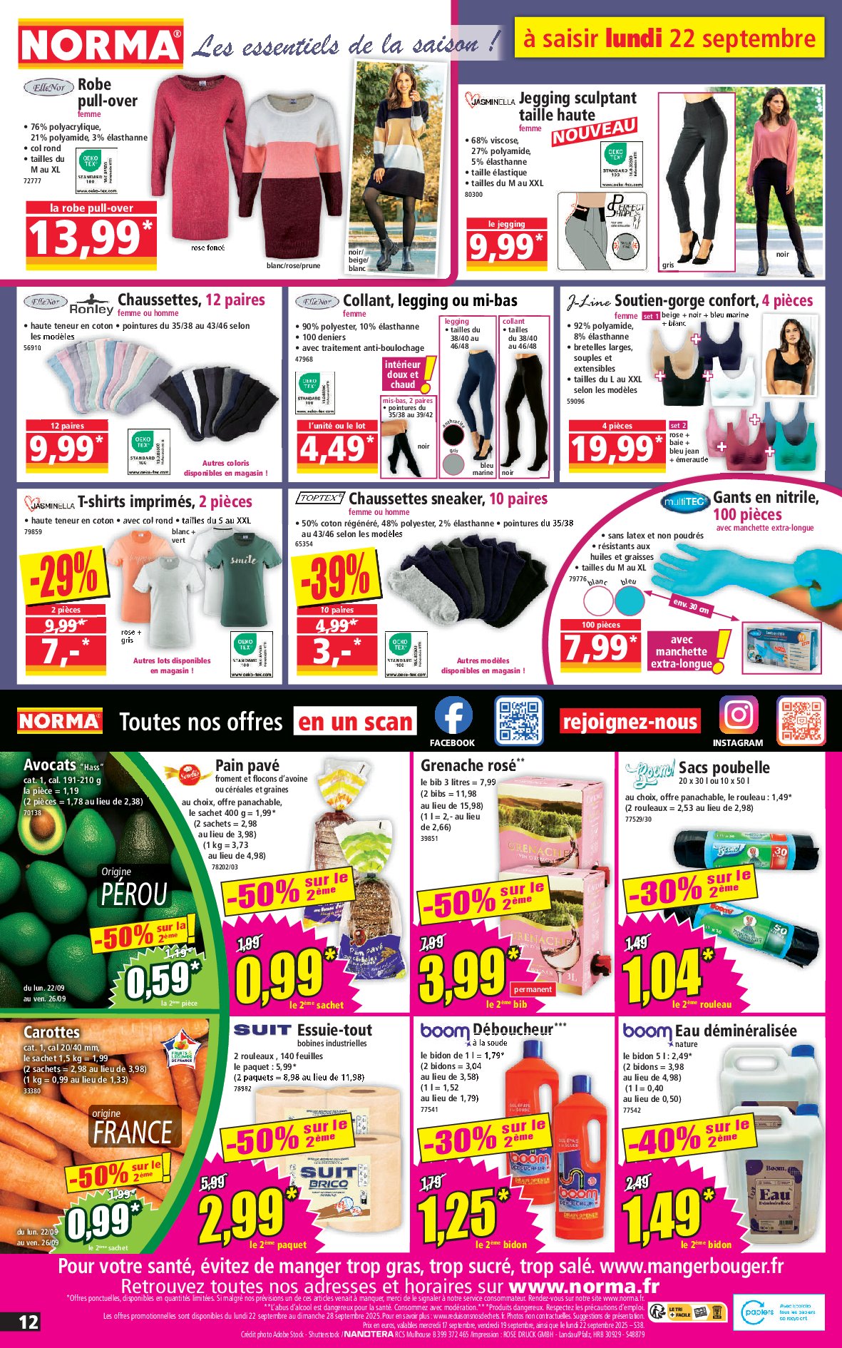 norma - Catalogue NORMA valable du 17/09 au 23/09 - page: 12