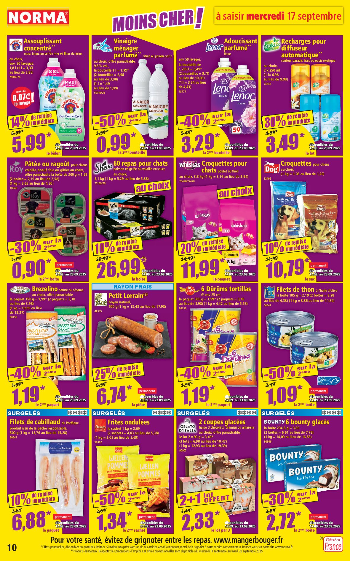 norma - Catalogue NORMA valable du 17/09 au 23/09 - page: 10