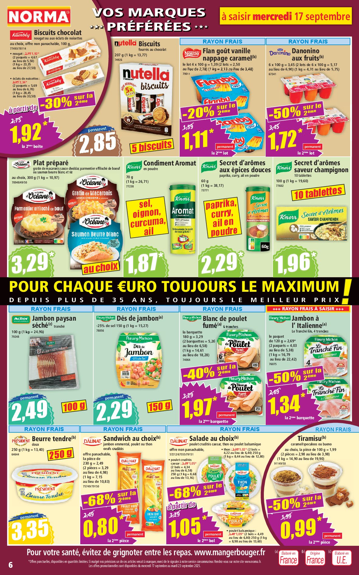 norma - Catalogue NORMA valable du 17/09 au 23/09 - page: 6