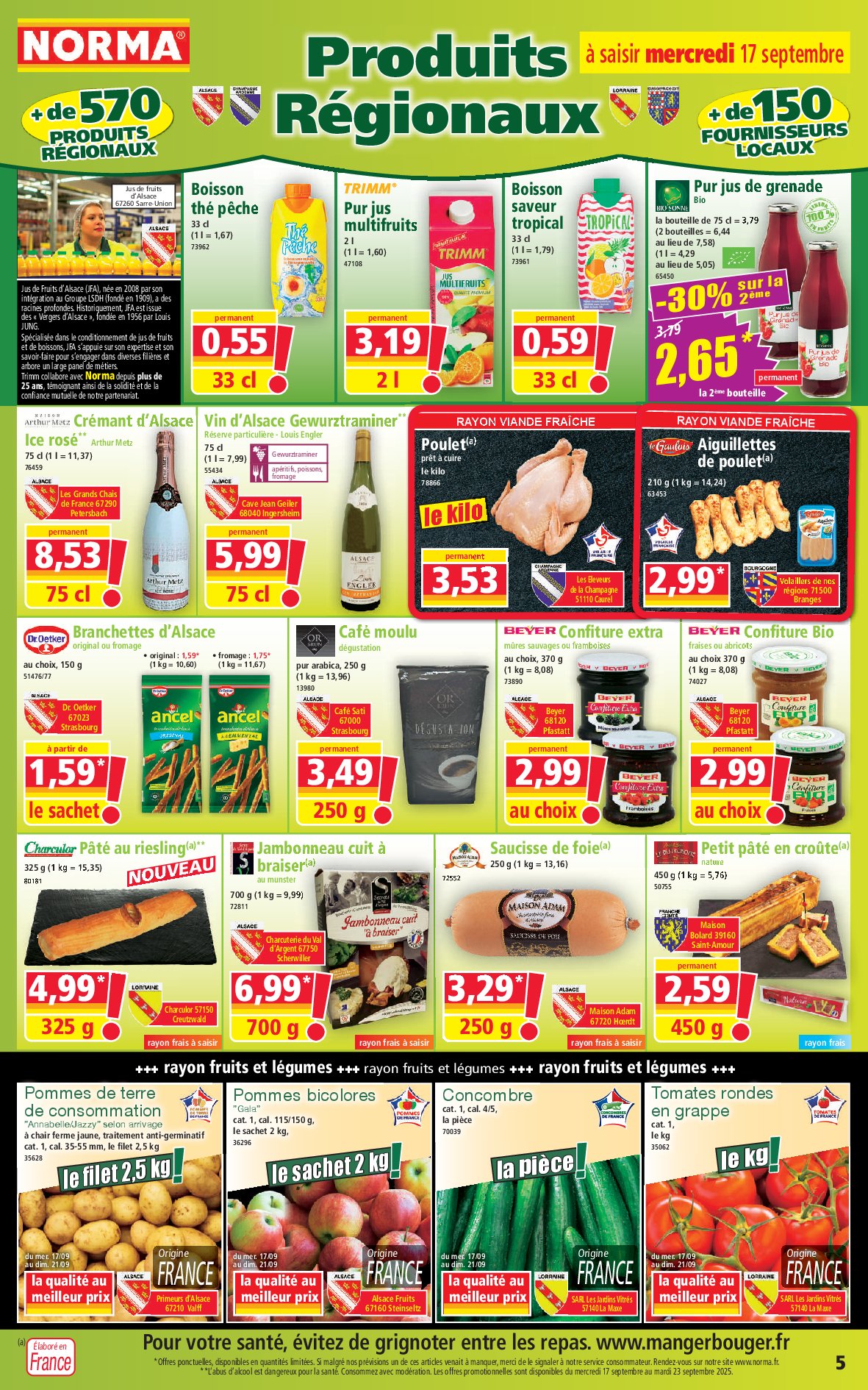 norma - Catalogue NORMA valable du 17/09 au 23/09 - page: 5