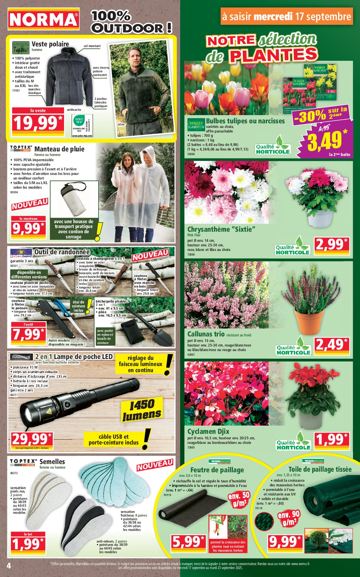 norma - Catalogue NORMA valable du 17/09 au 23/09 - page: 4