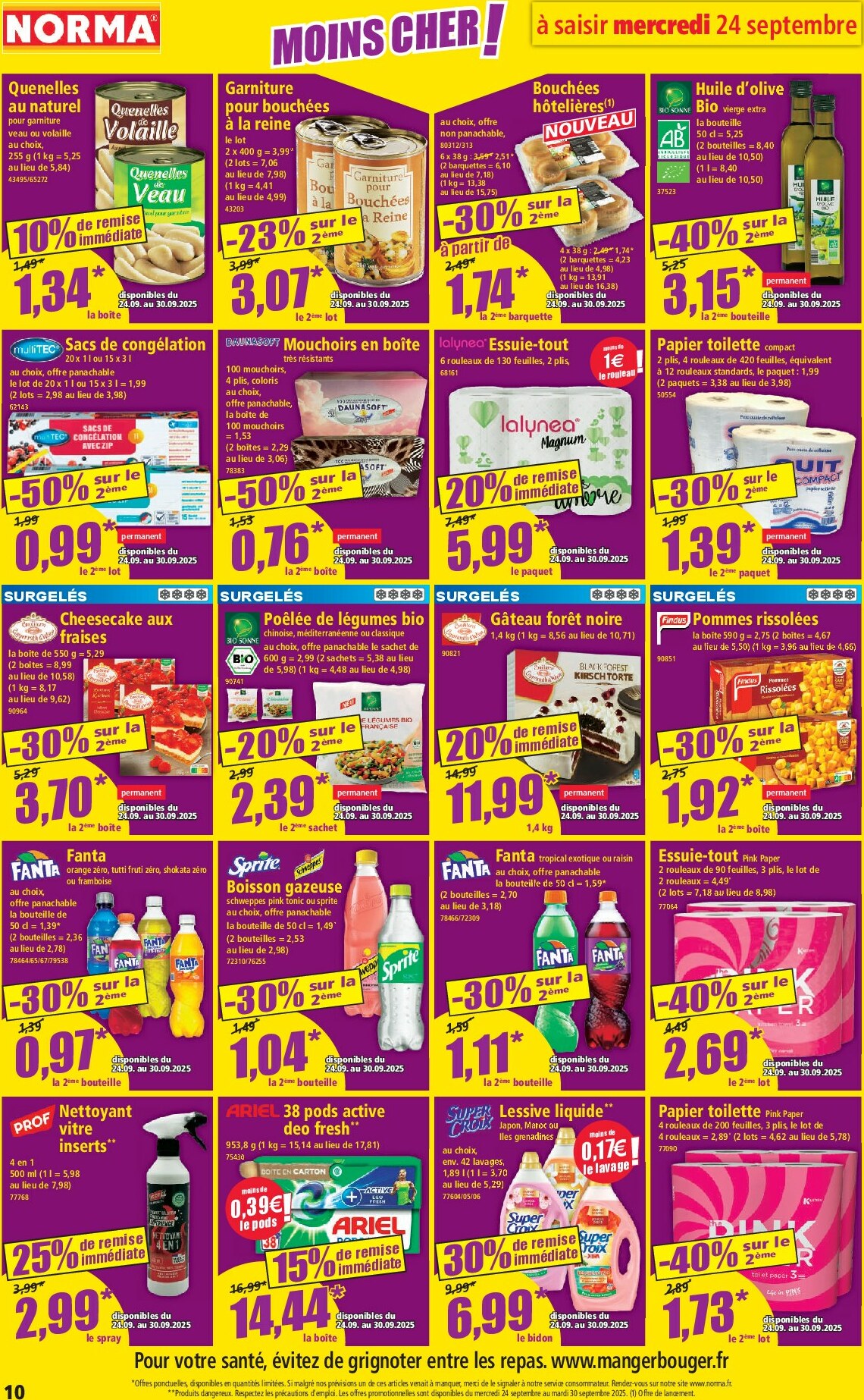 norma - Catalogue NORMA valable du 24/09 au 30/09 - page: 10