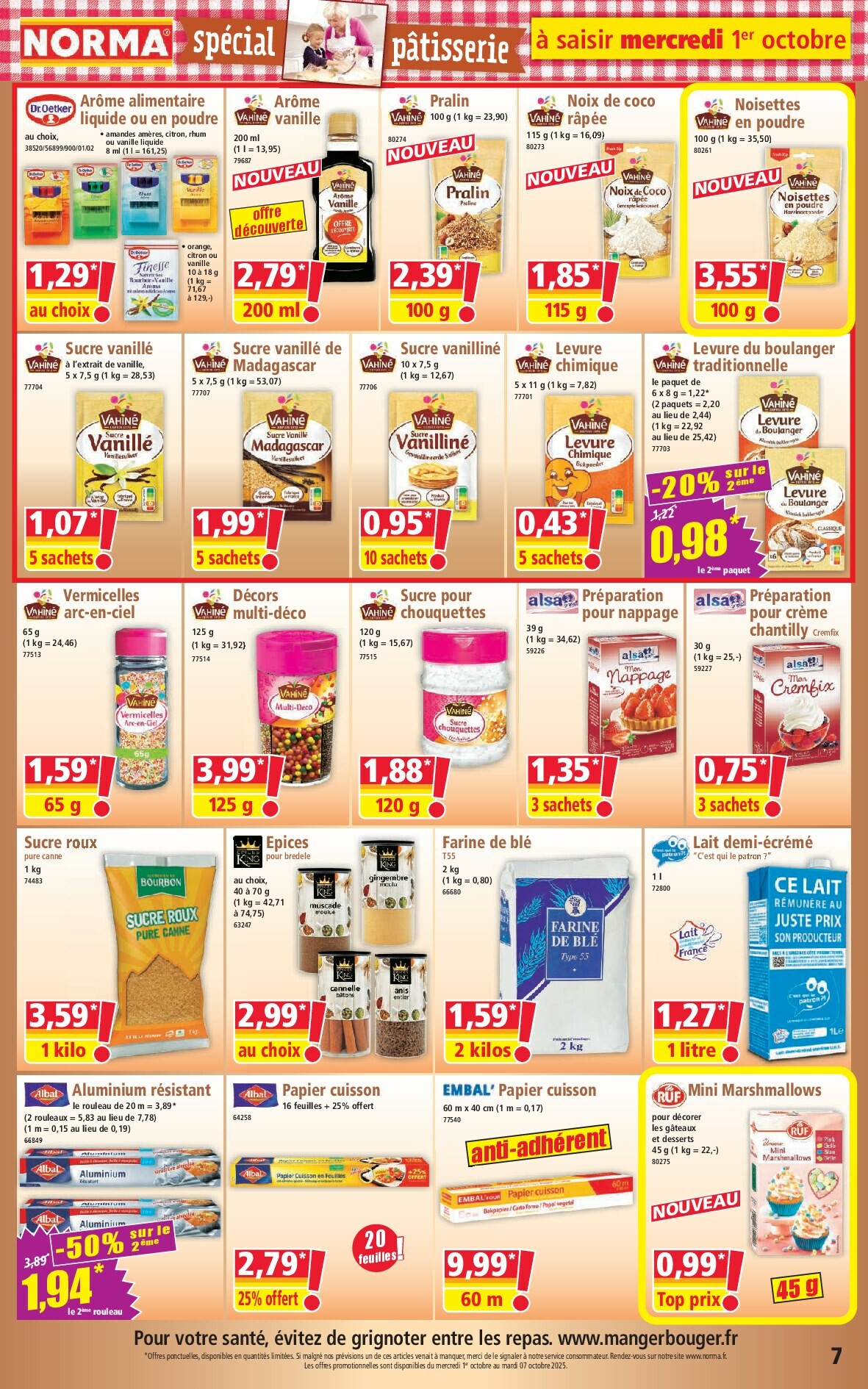 norma - Catalogue NORMA valable du 01/10 au 07/10 - page: 7