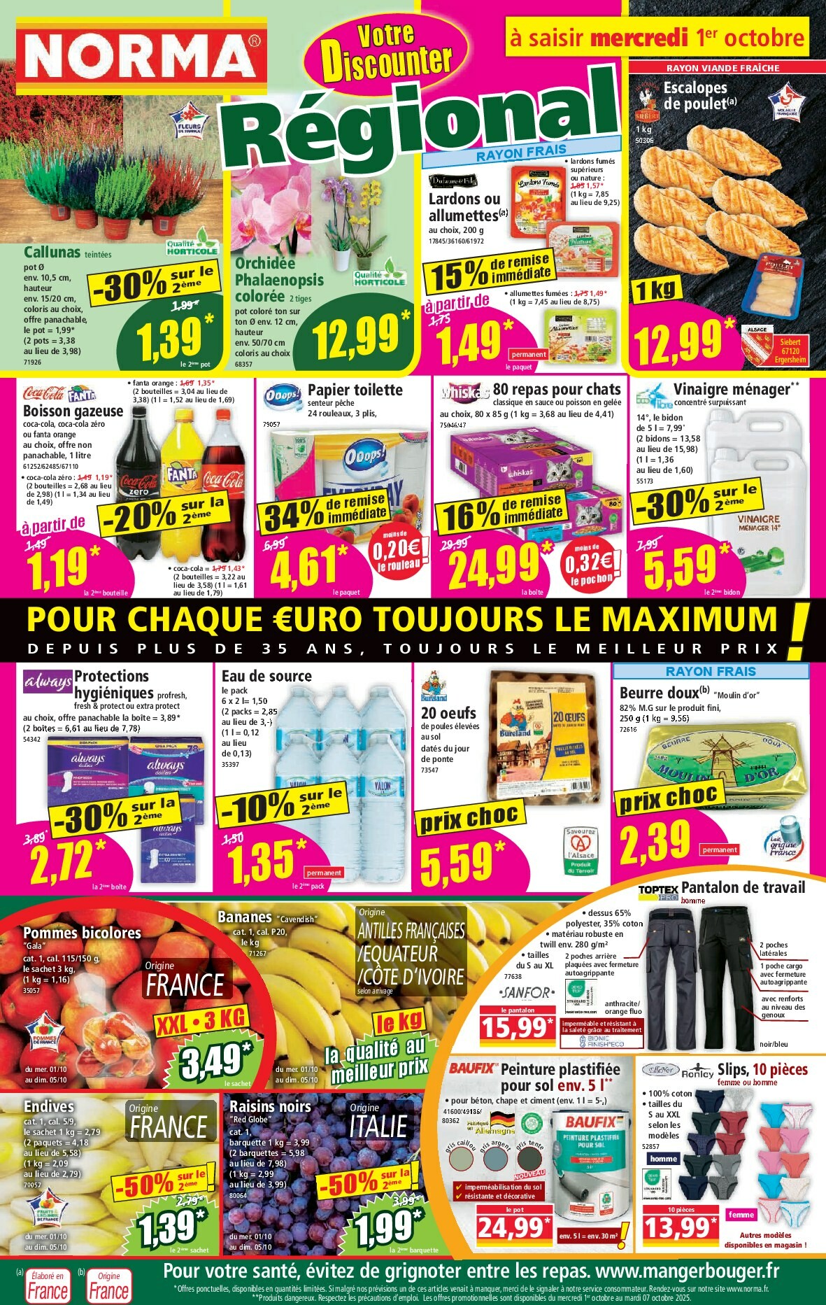 norma - Catalogue NORMA valable du 01/10 au 07/10 - page: 1