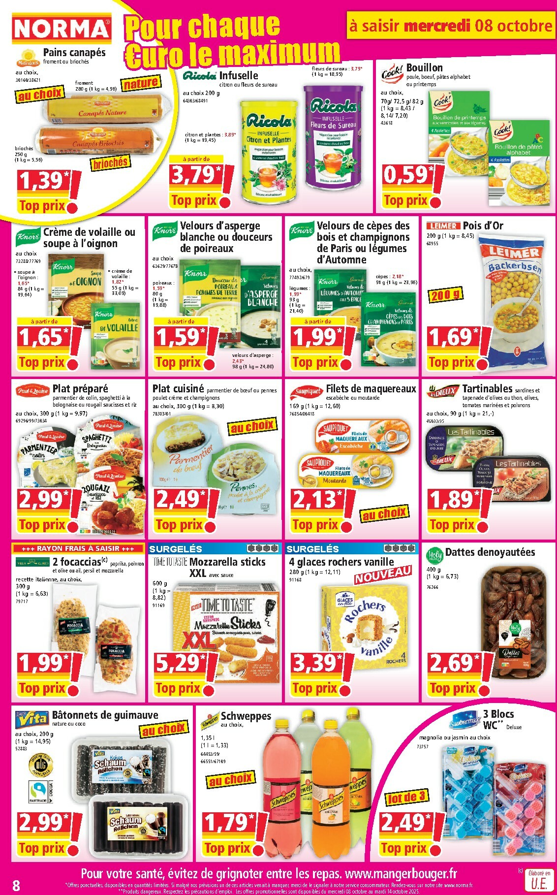 norma - Catalogue NORMA valable du 08/10 au 14/10 - page: 8