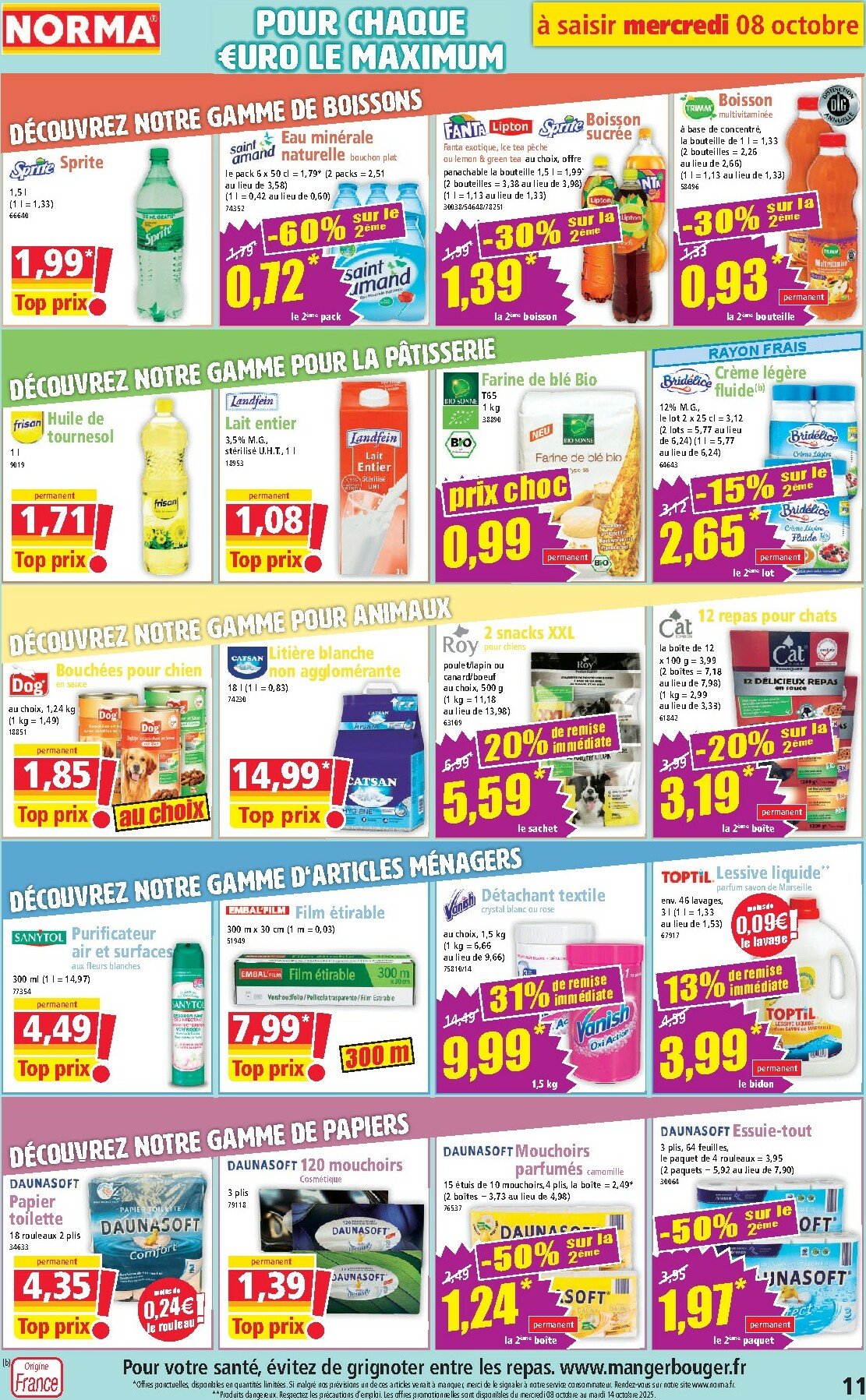 norma - Catalogue NORMA valable du 08/10 au 14/10 - page: 11