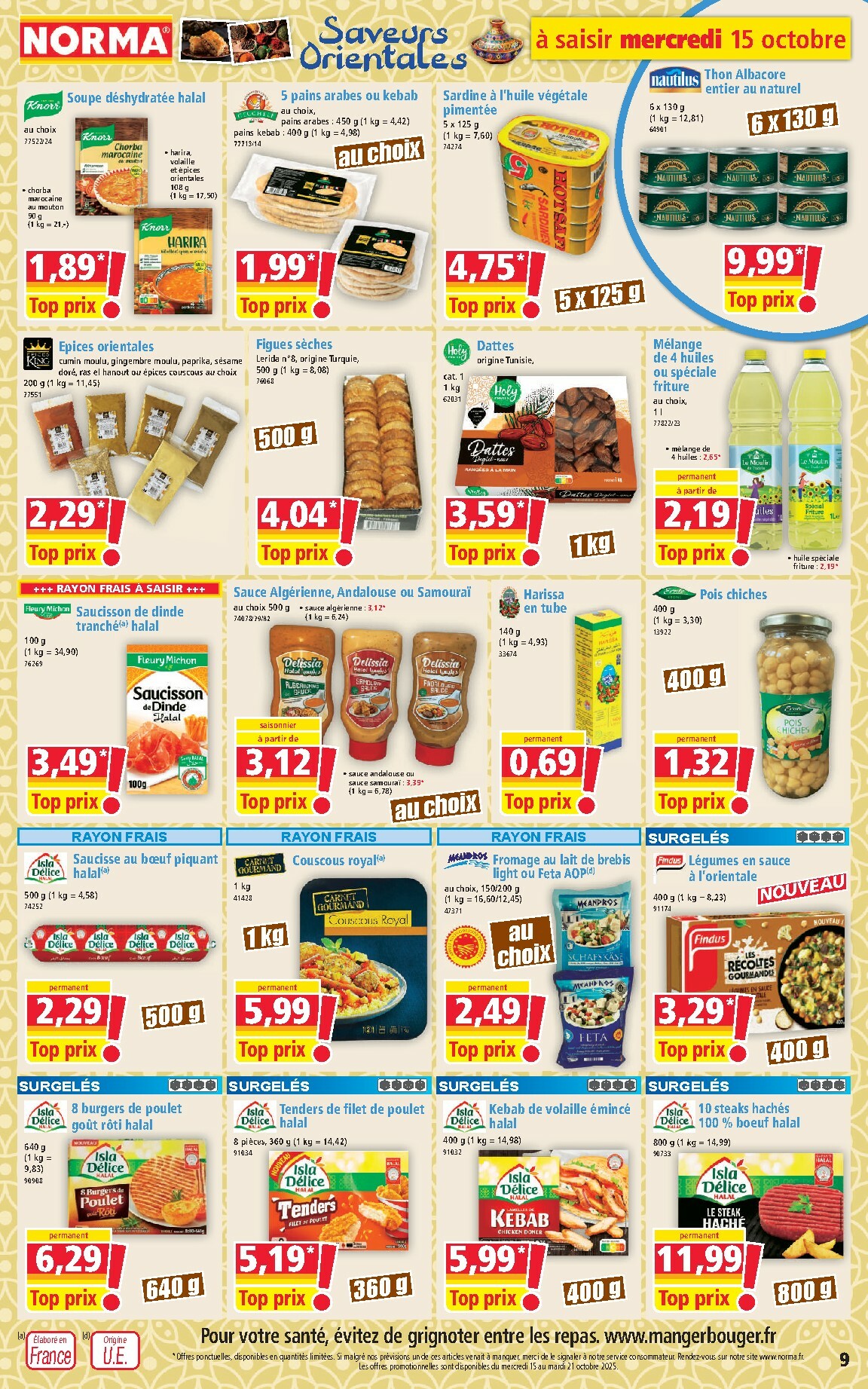 norma - Catalogue NORMA valable du 15/10 au 21/10 - page: 9