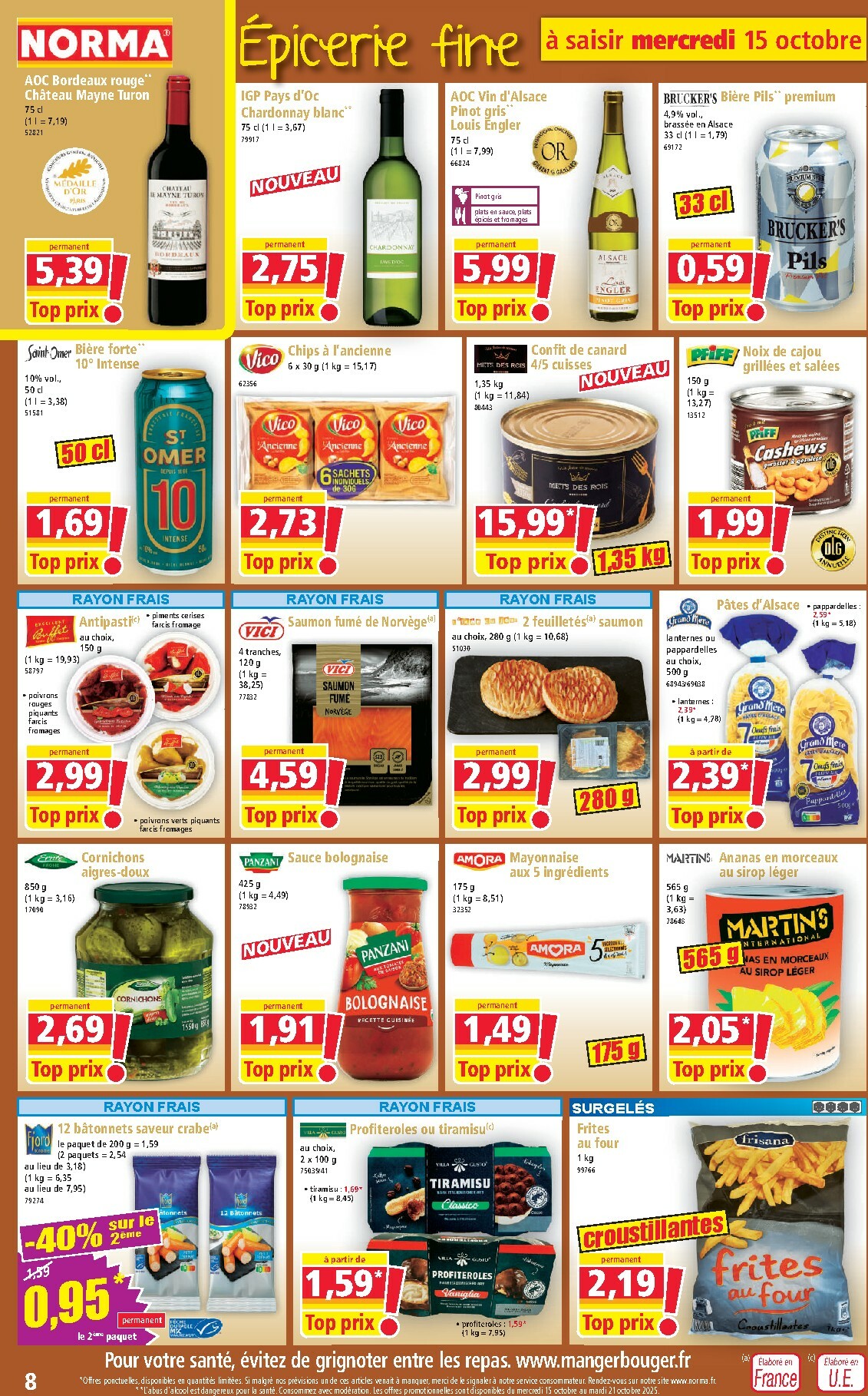 norma - Catalogue NORMA valable du 15/10 au 21/10 - page: 8